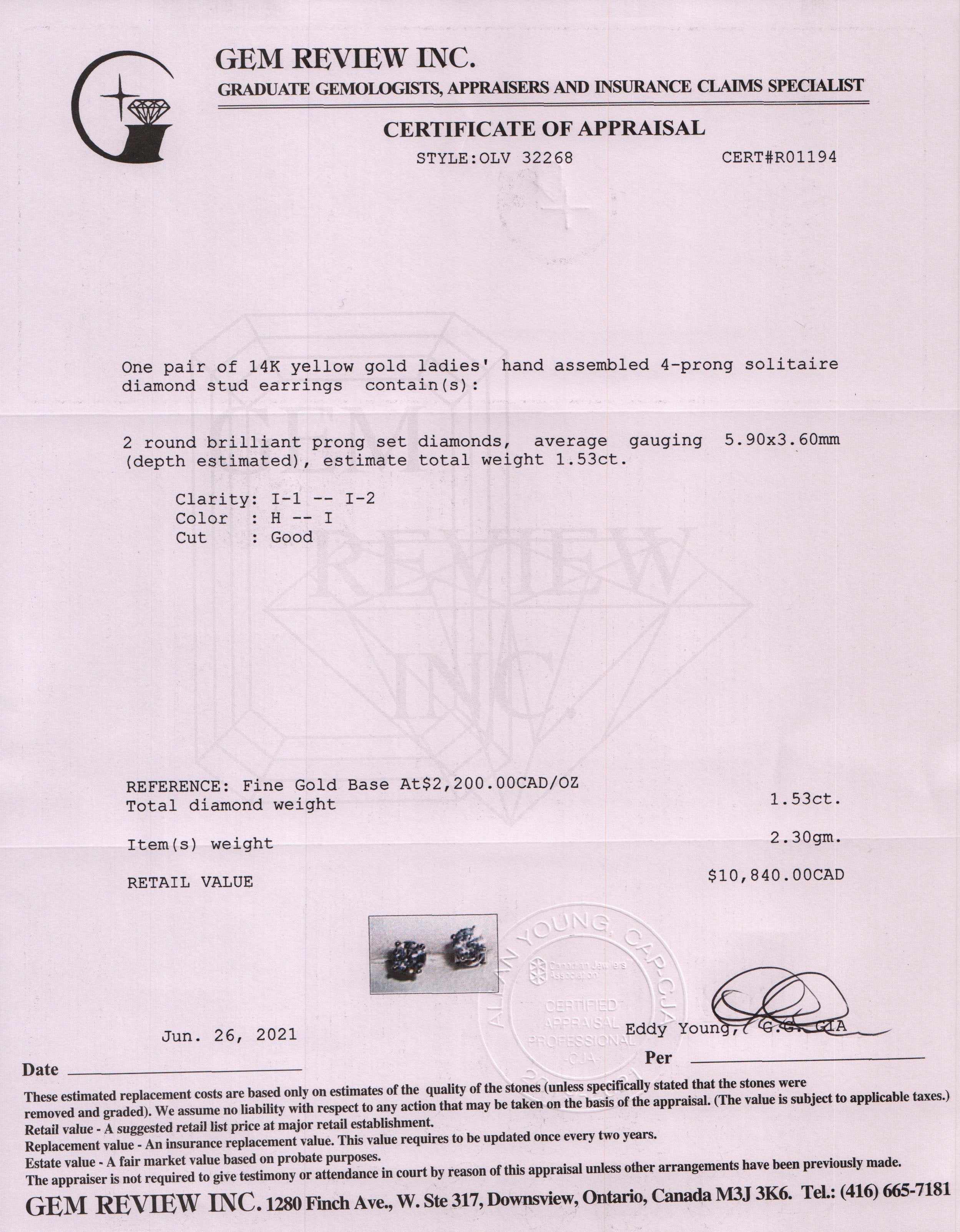 Diamond Stud Earrings