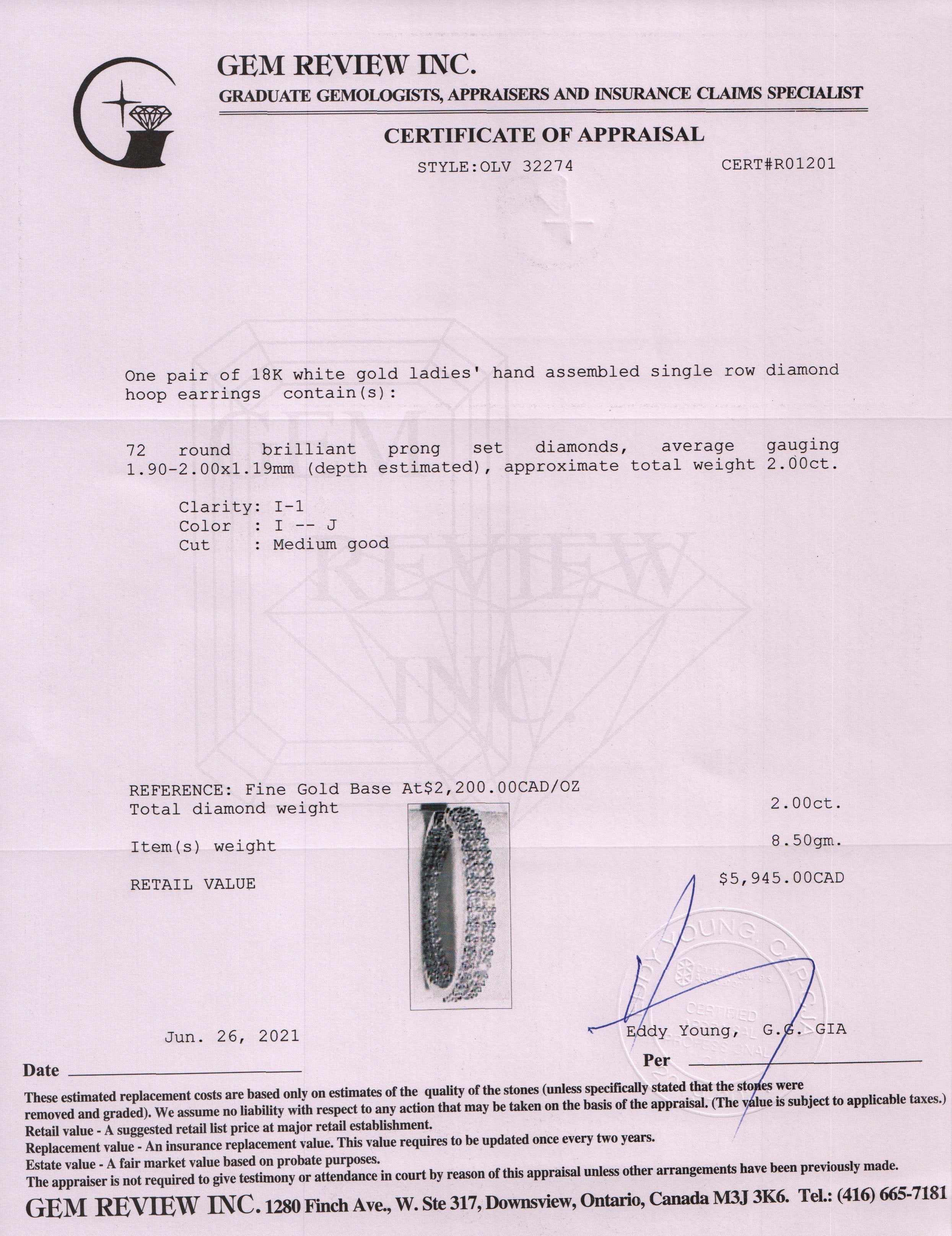 Diamond Inside-Out Hoop Earrings