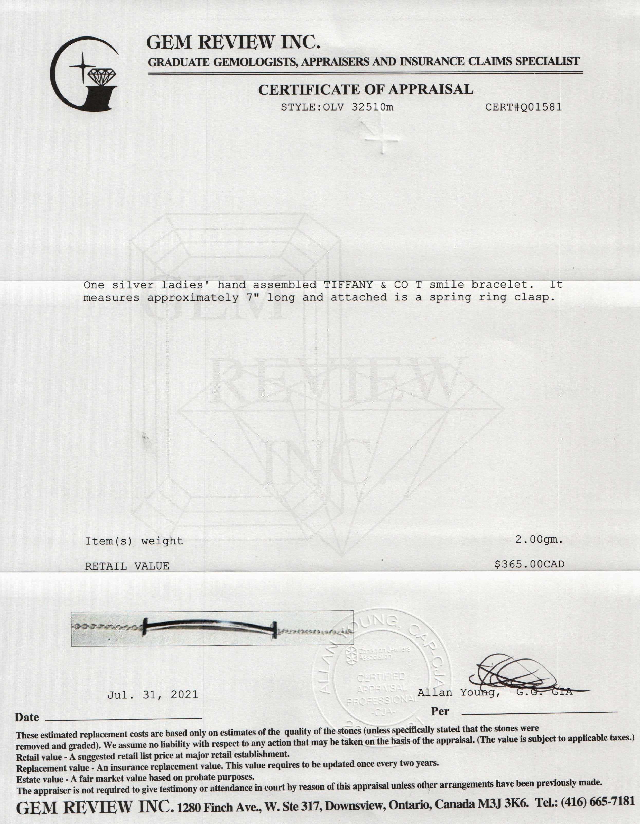 Tiffany & Co. T Smile Bracelet