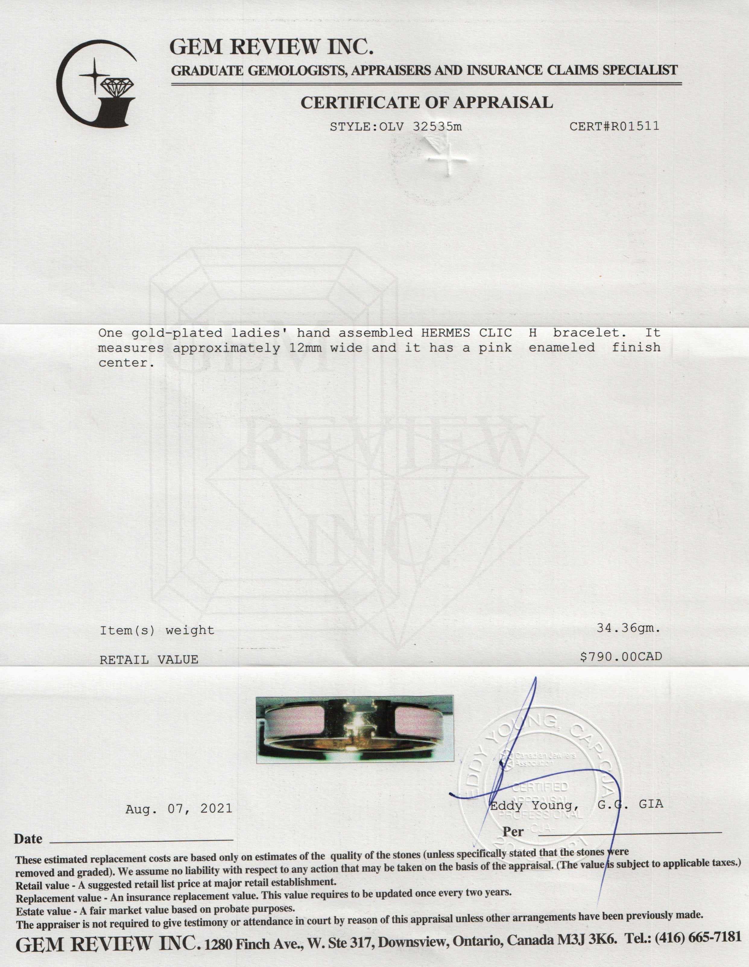 Hermes Clic H Bracelet