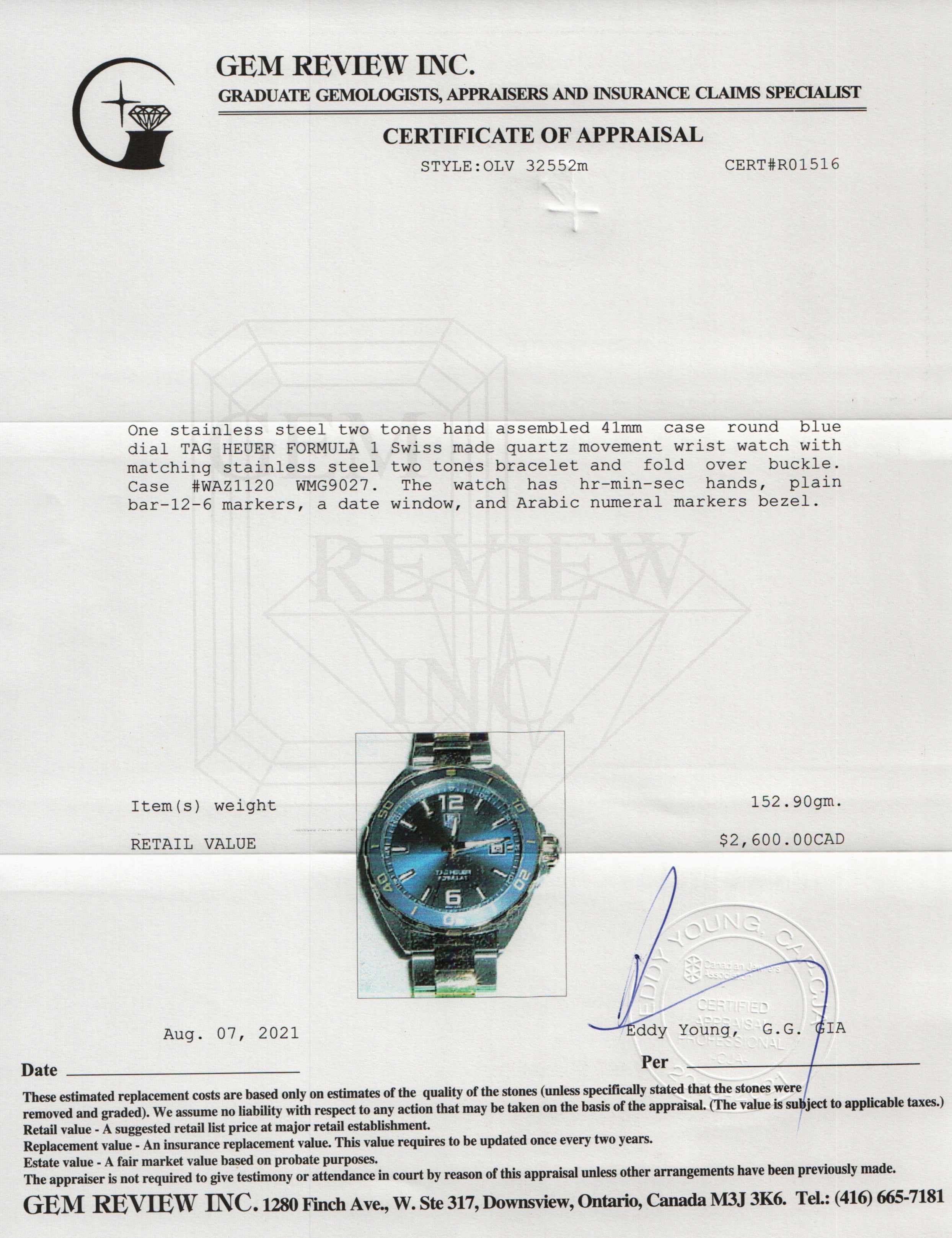 Tag Heuer Two-Tone Formula 1 Watch