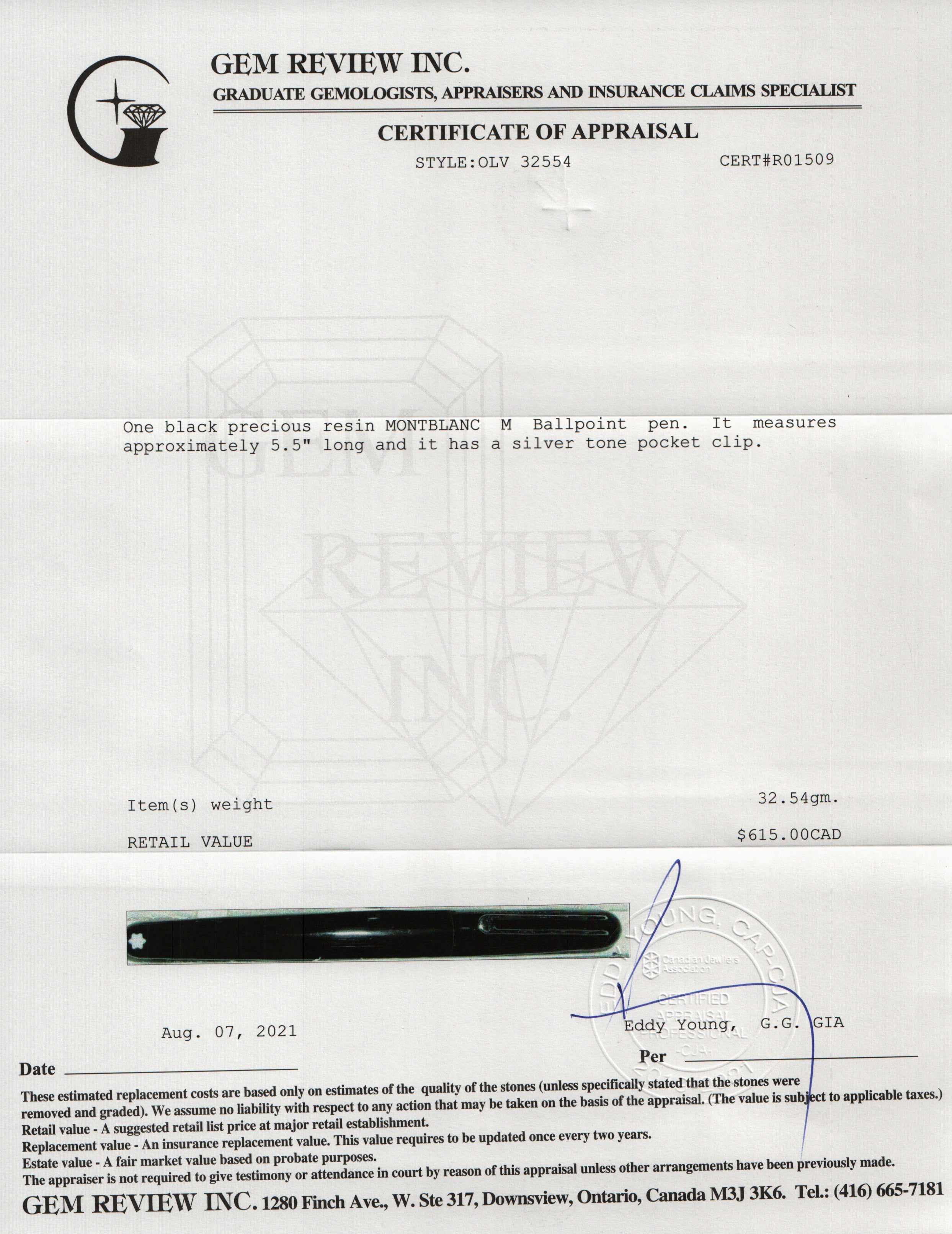 Montblanc M Ballpoint Pen w/ Box