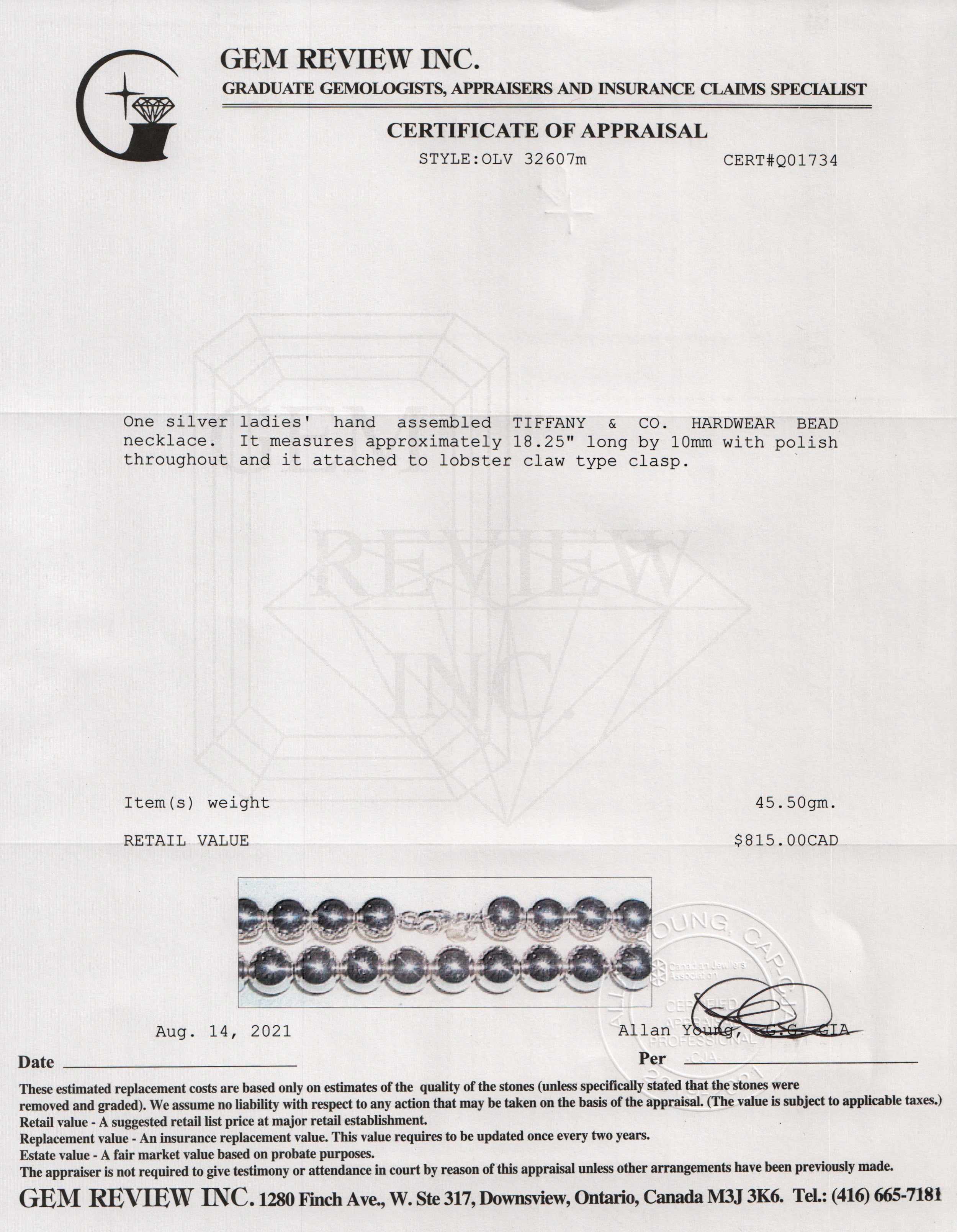 Tiffany & Co. HardWear Ball Necklace