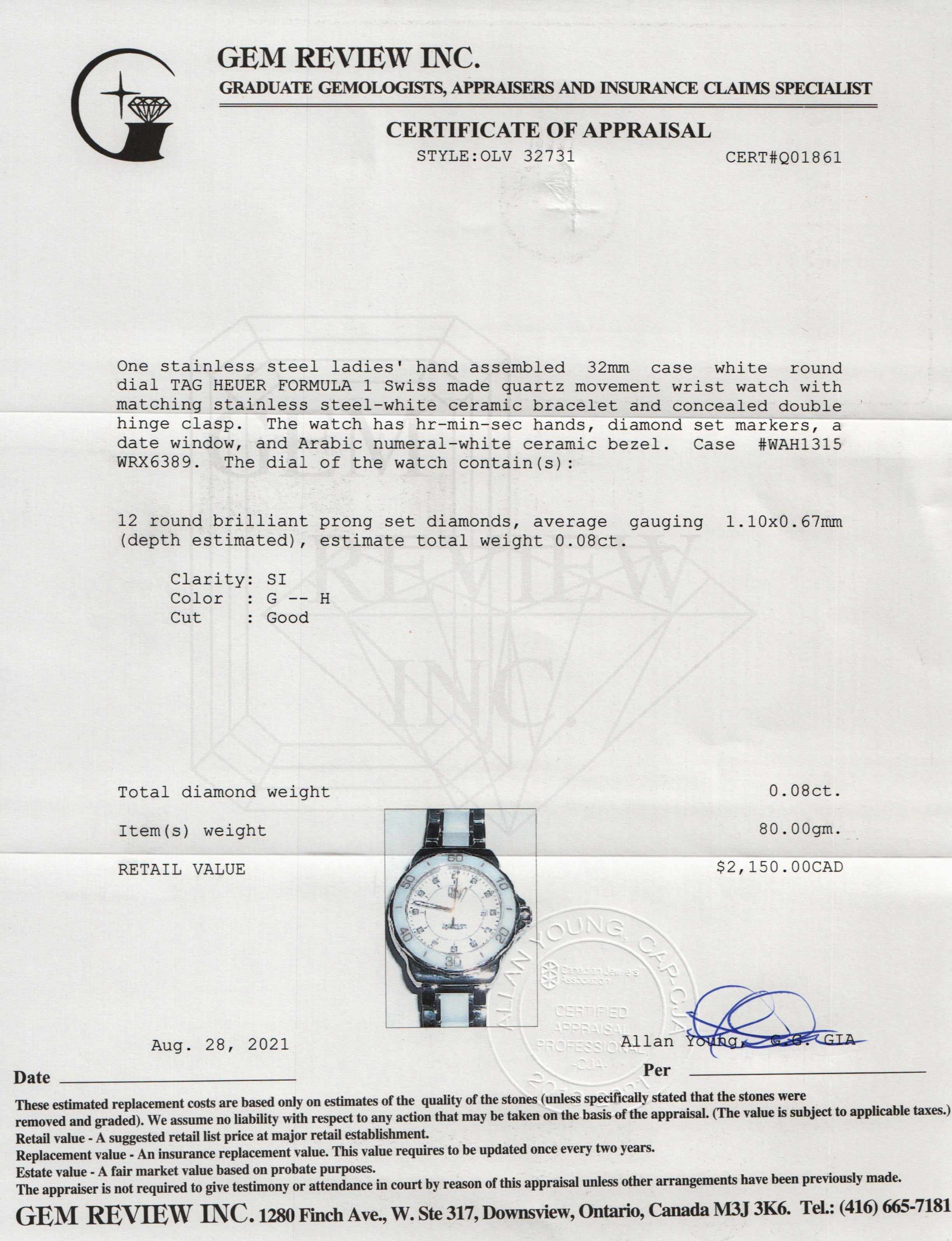 Tag Heuer Formula 1 Watch