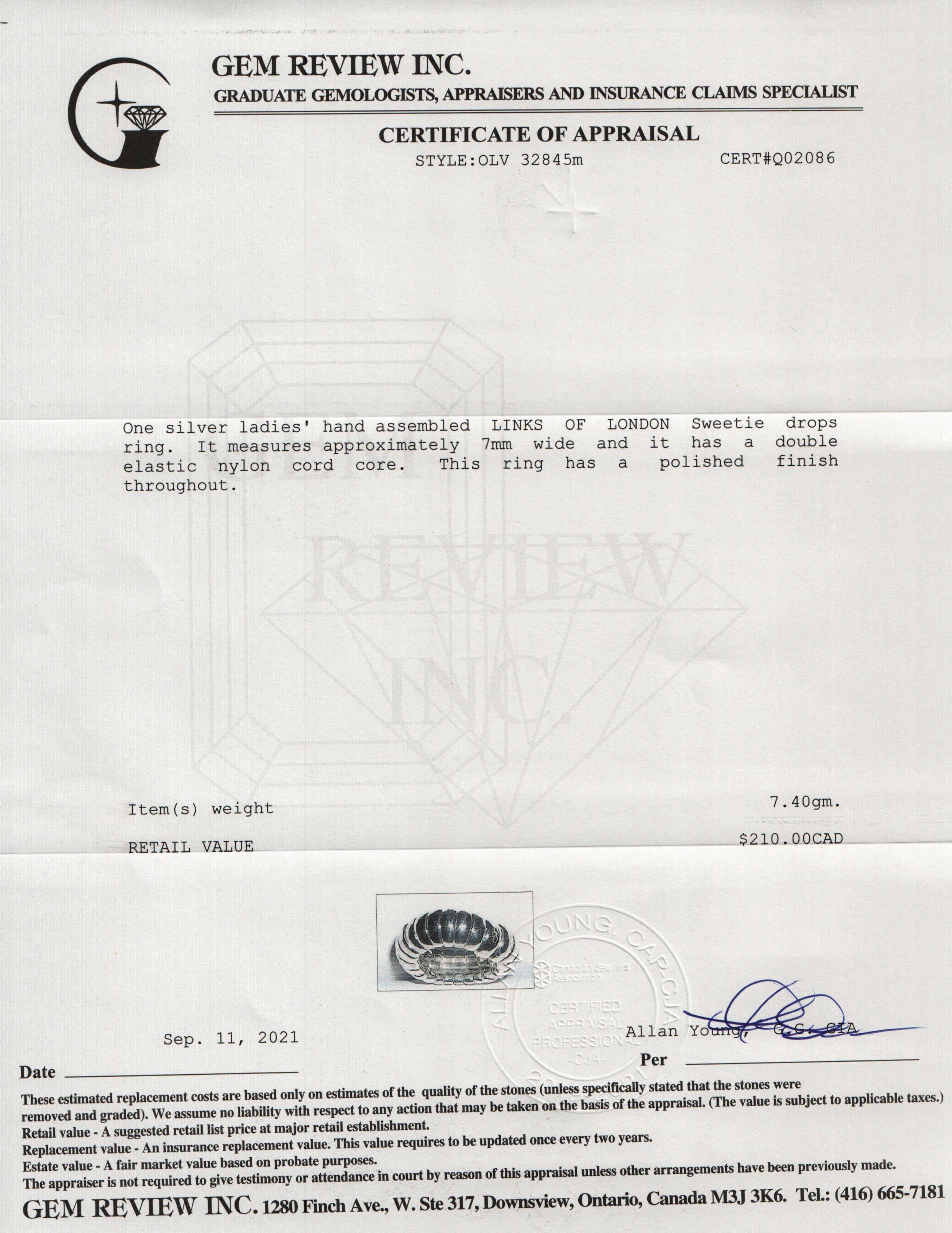 Links of London Sweetie Drops Ring