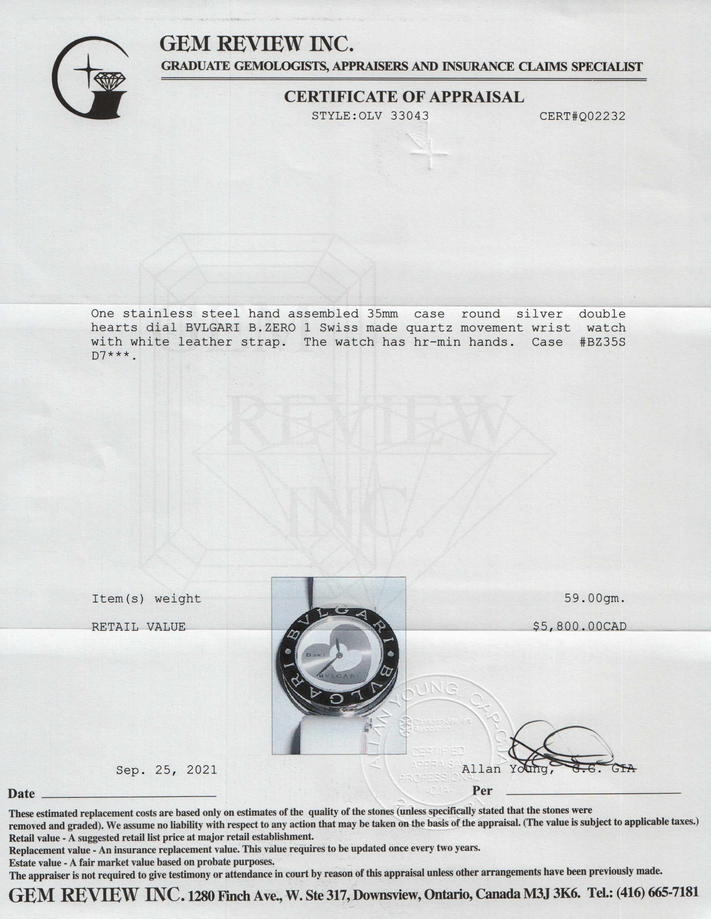 BVLGARI B.Zero1 Watch