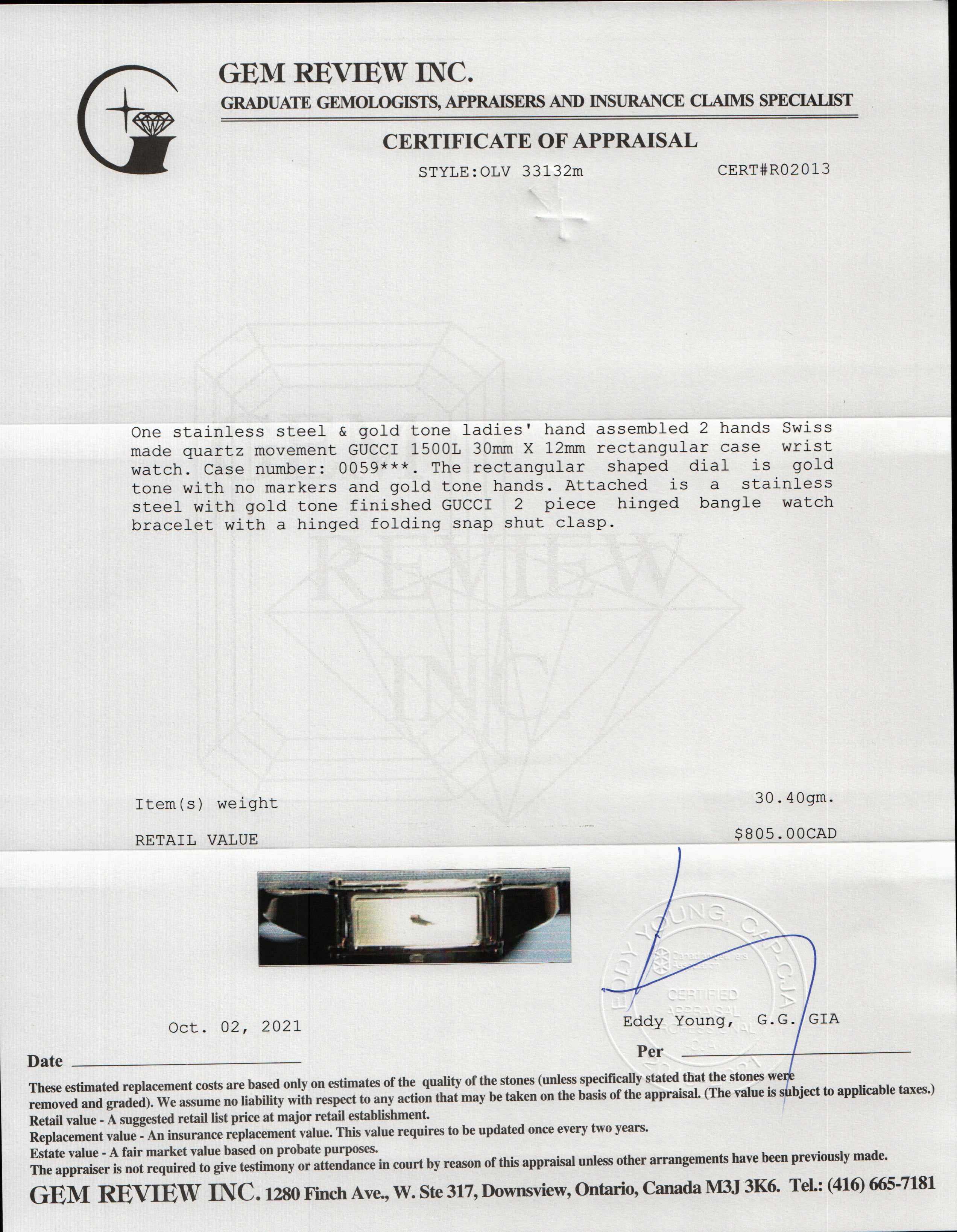 Gucci 1500 Series Watch