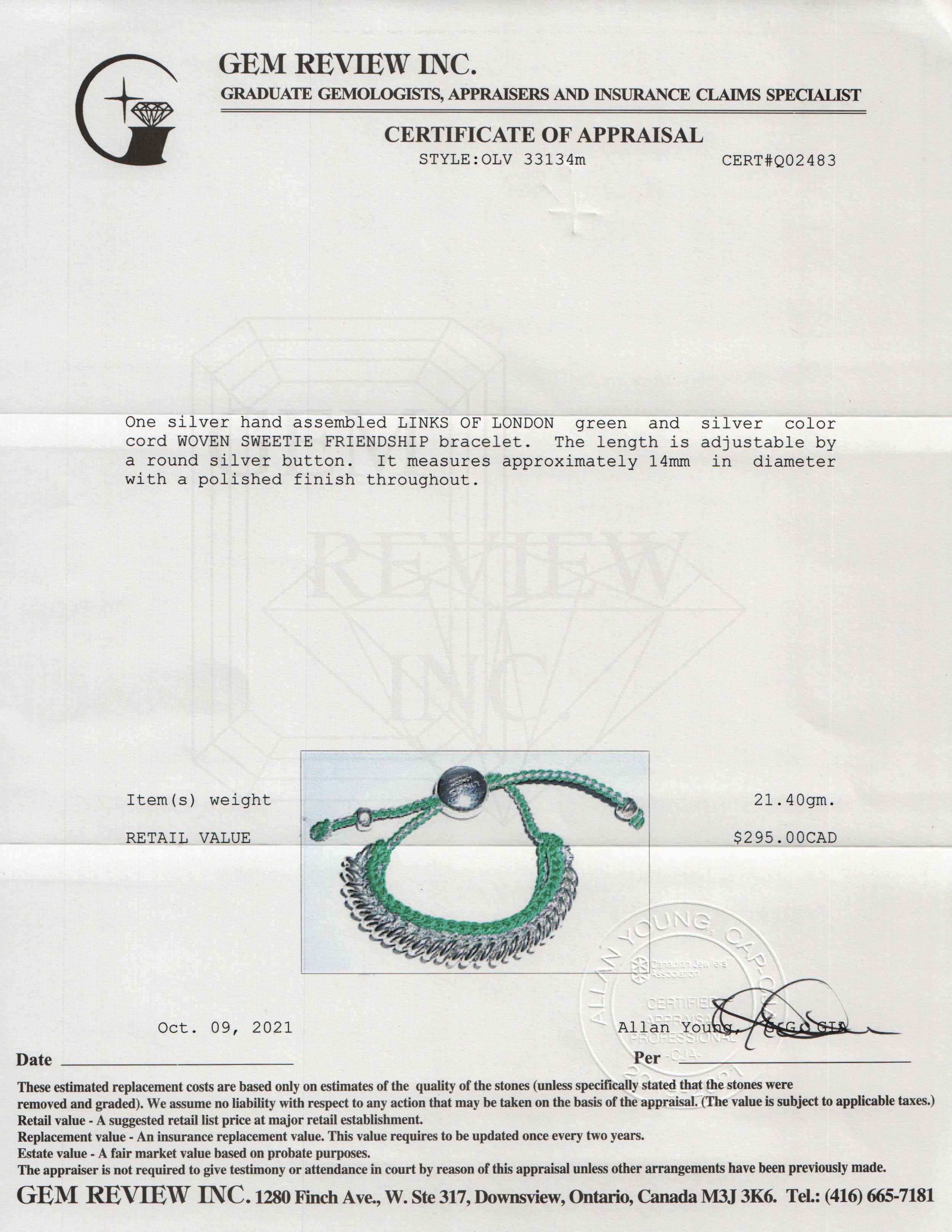 Links of London Woven Sweetie Friendship Bracelet