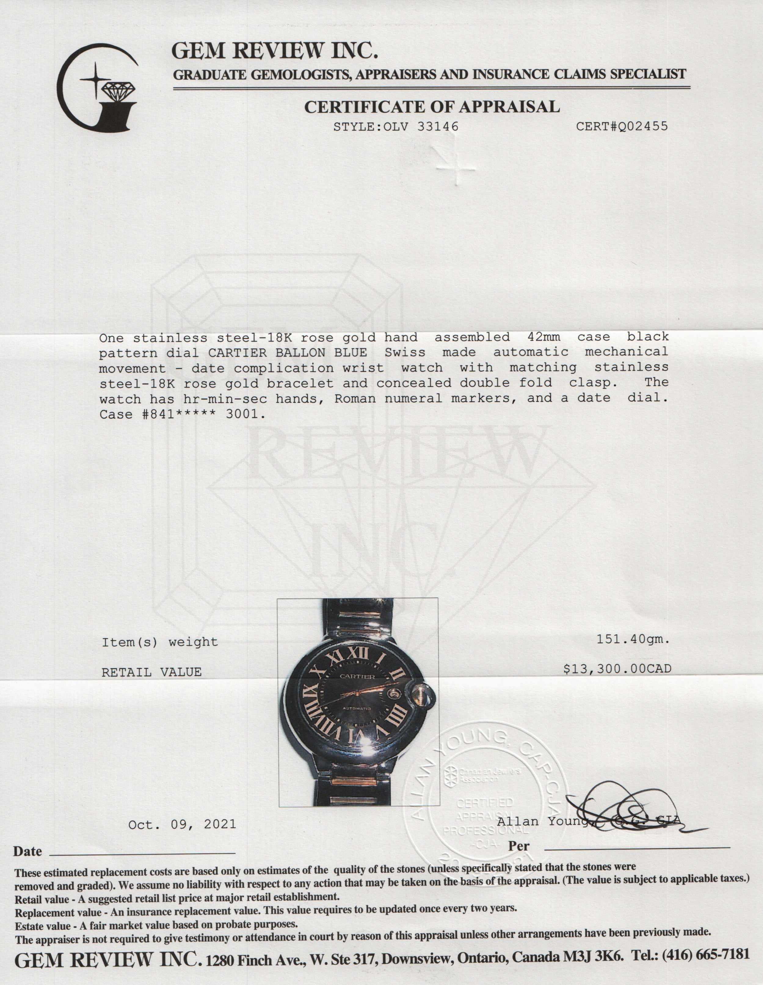 Cartier Two-Tone Ballon Bleu Watch