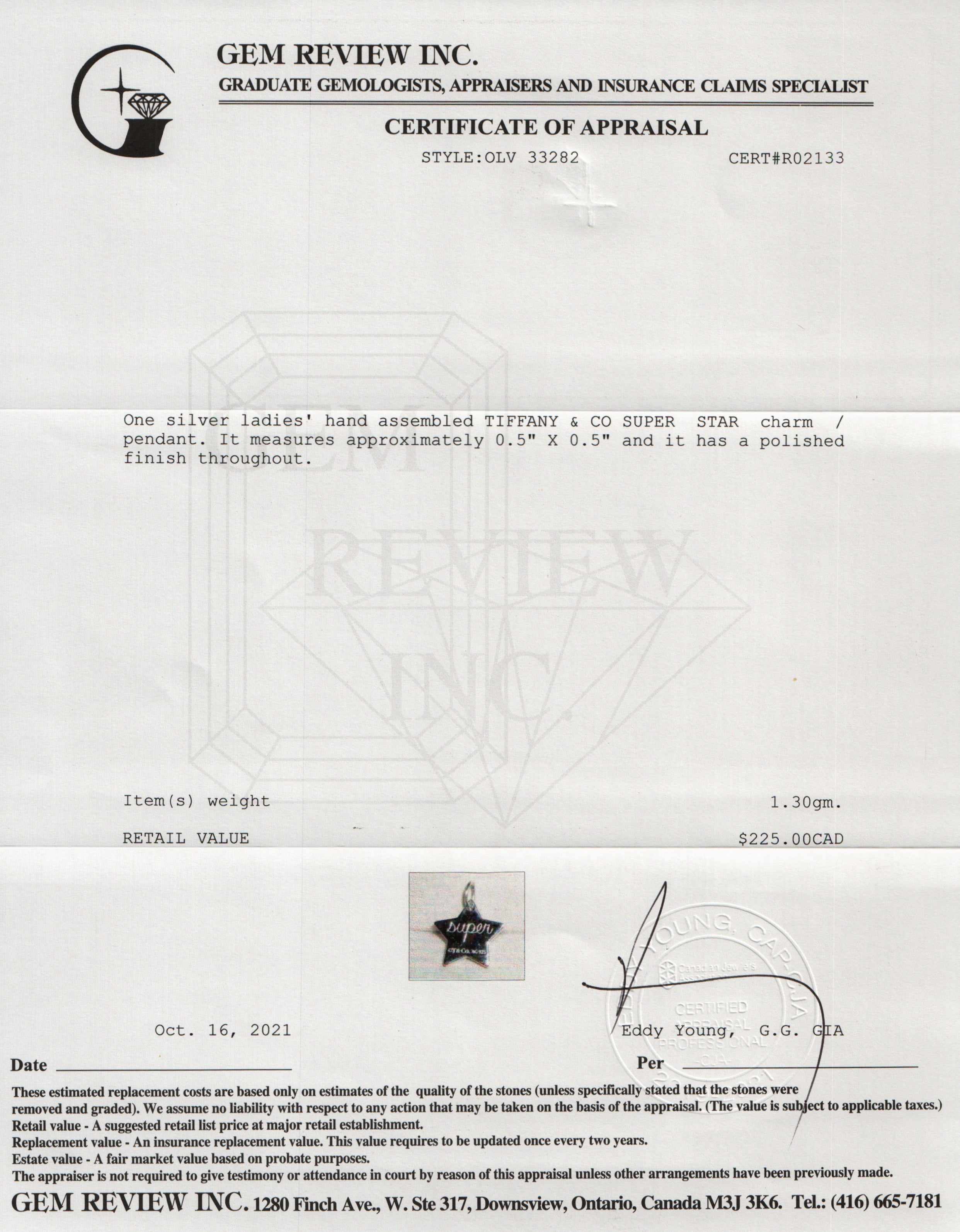 Tiffany & Co. Super Star Charm