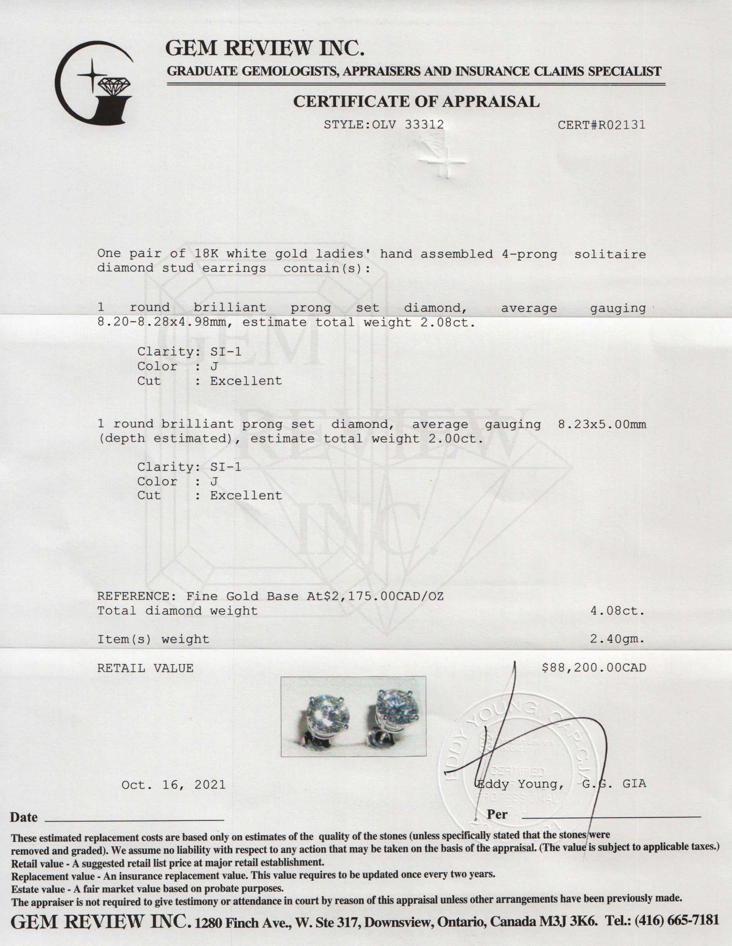 Diamond Stud Earrings