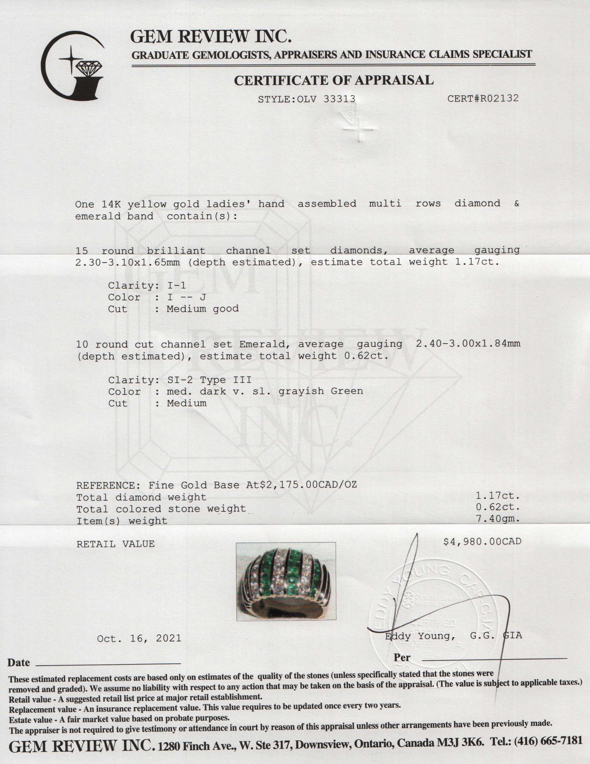 Emerald & Diamond Ring