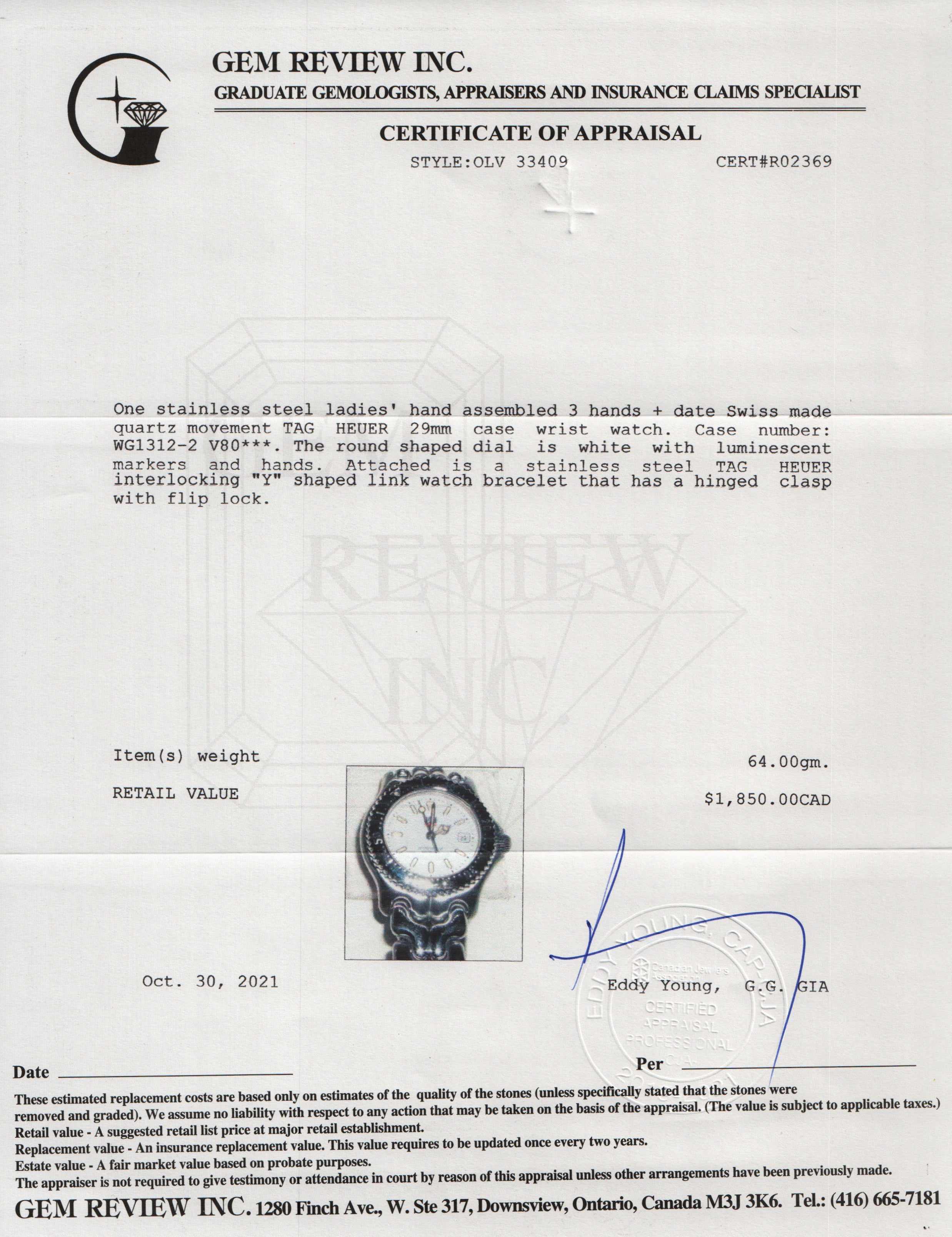 Tag Heuer Professional Watch