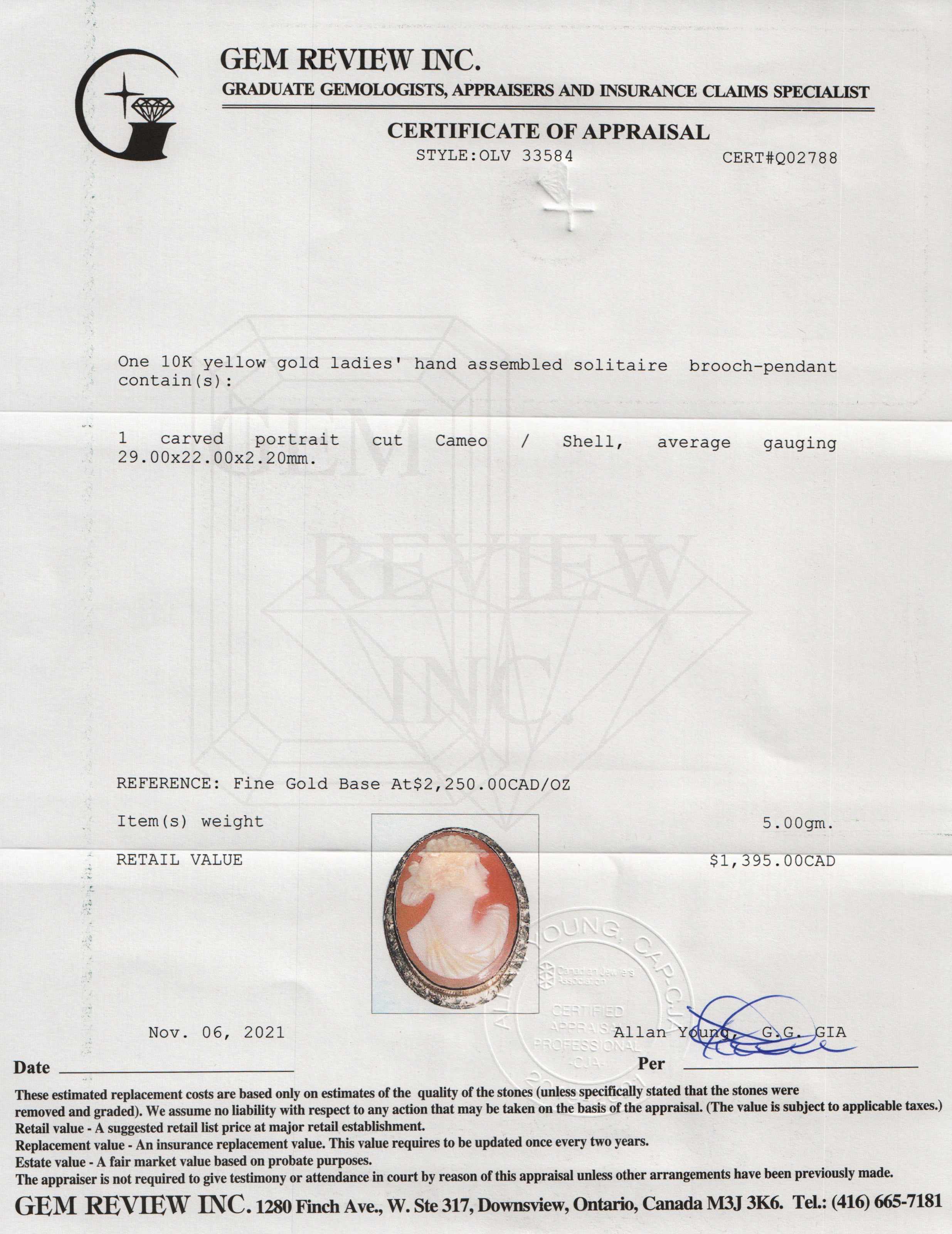 Antique Cameo Brooch/Pendant