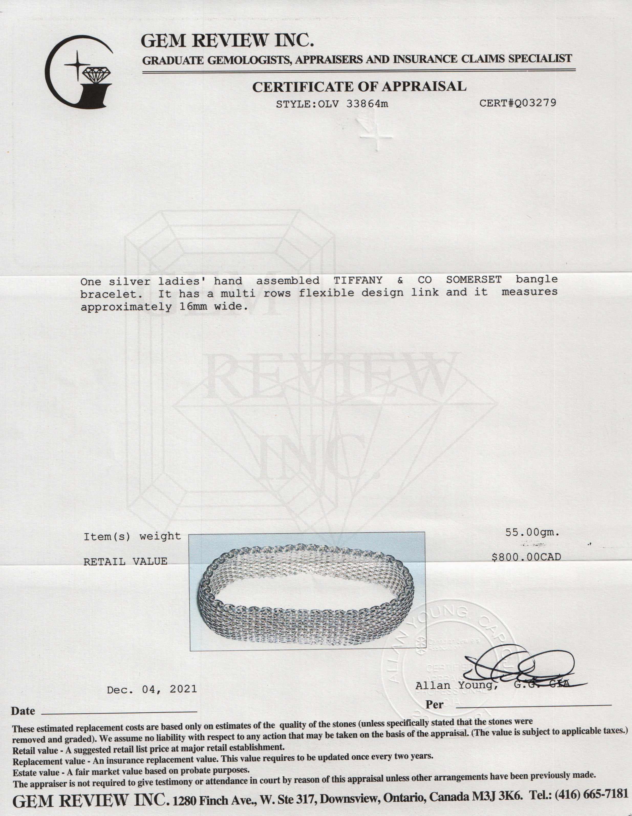 Tiffany & Co. Somerset Bangle