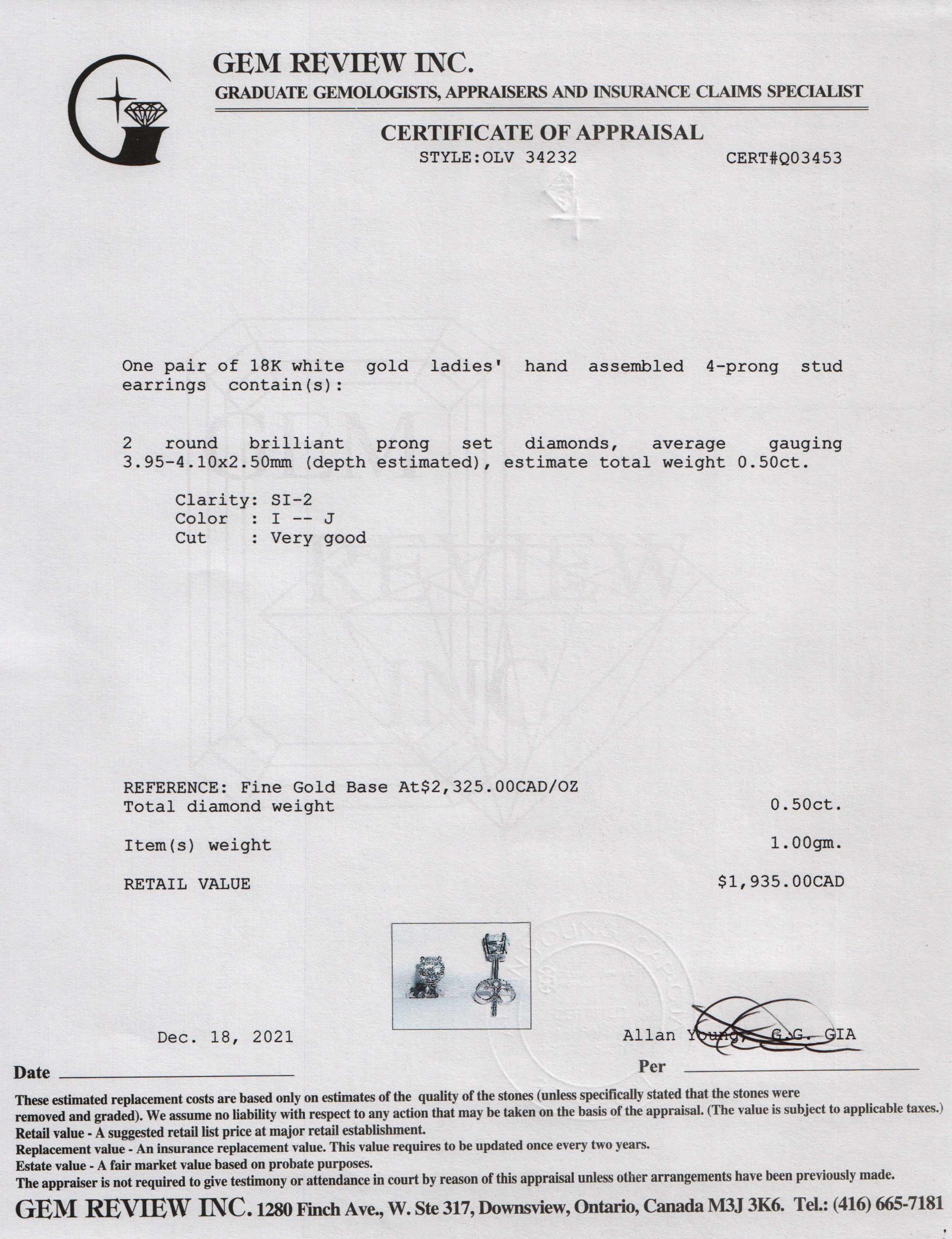 Diamond Stud Earrings