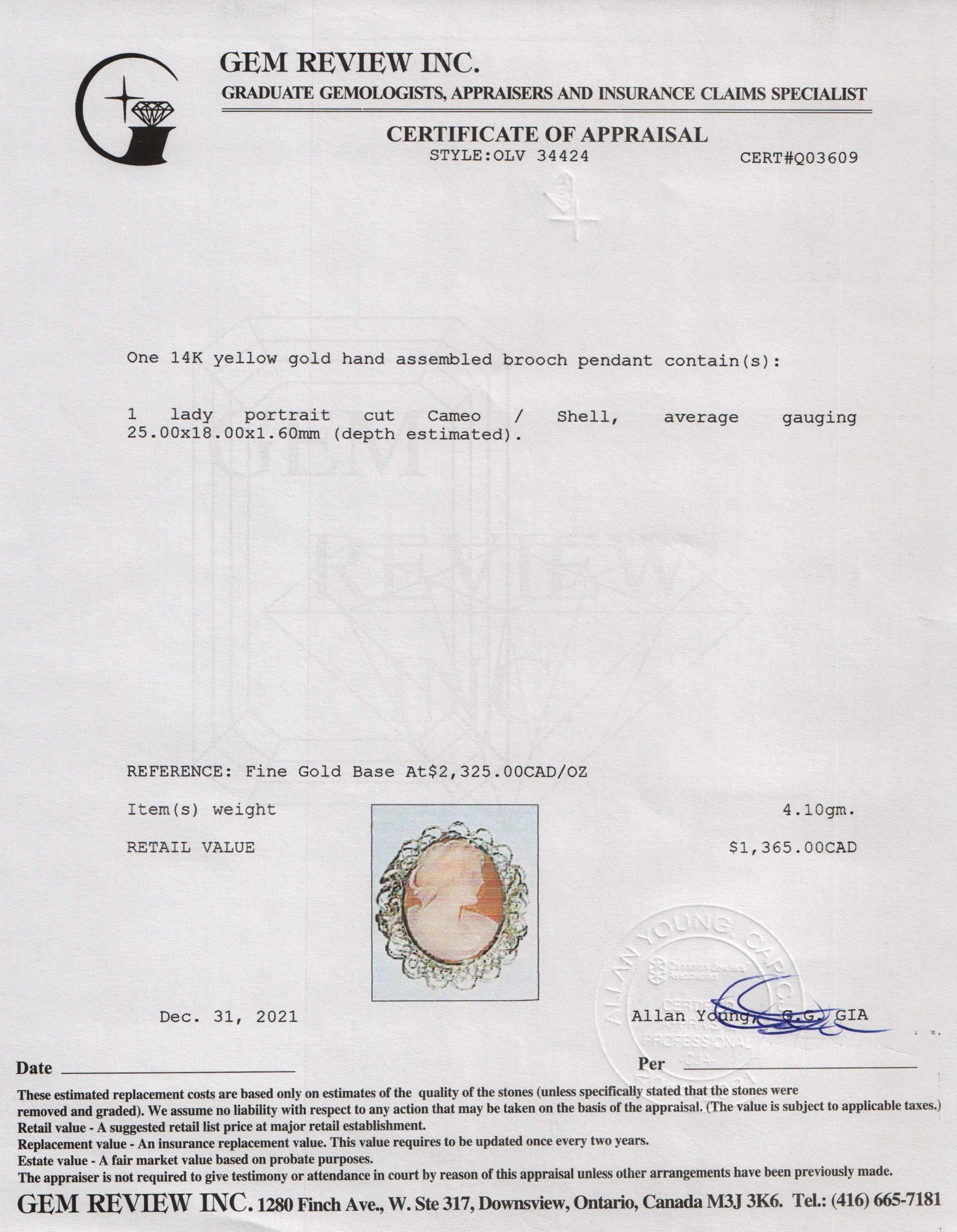 Antique Cameo Brooch/Pendant