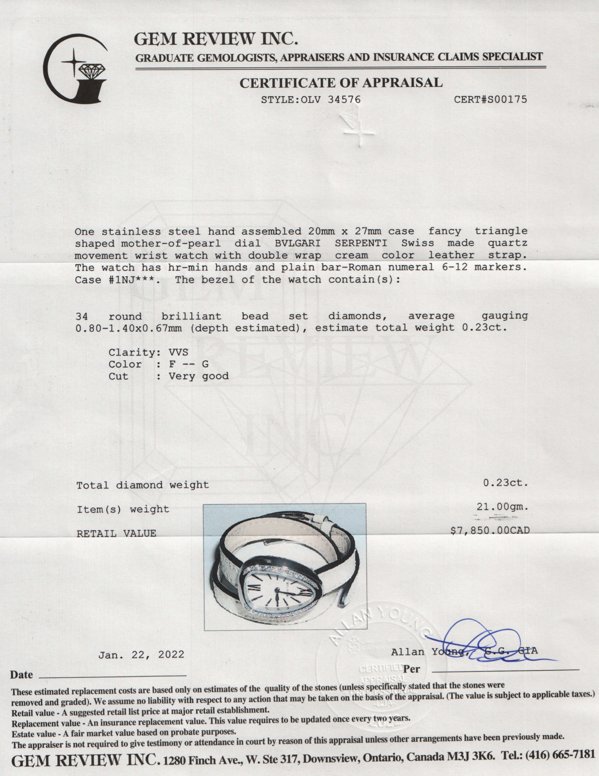 Bvlgari Diamond Serpenti Watch