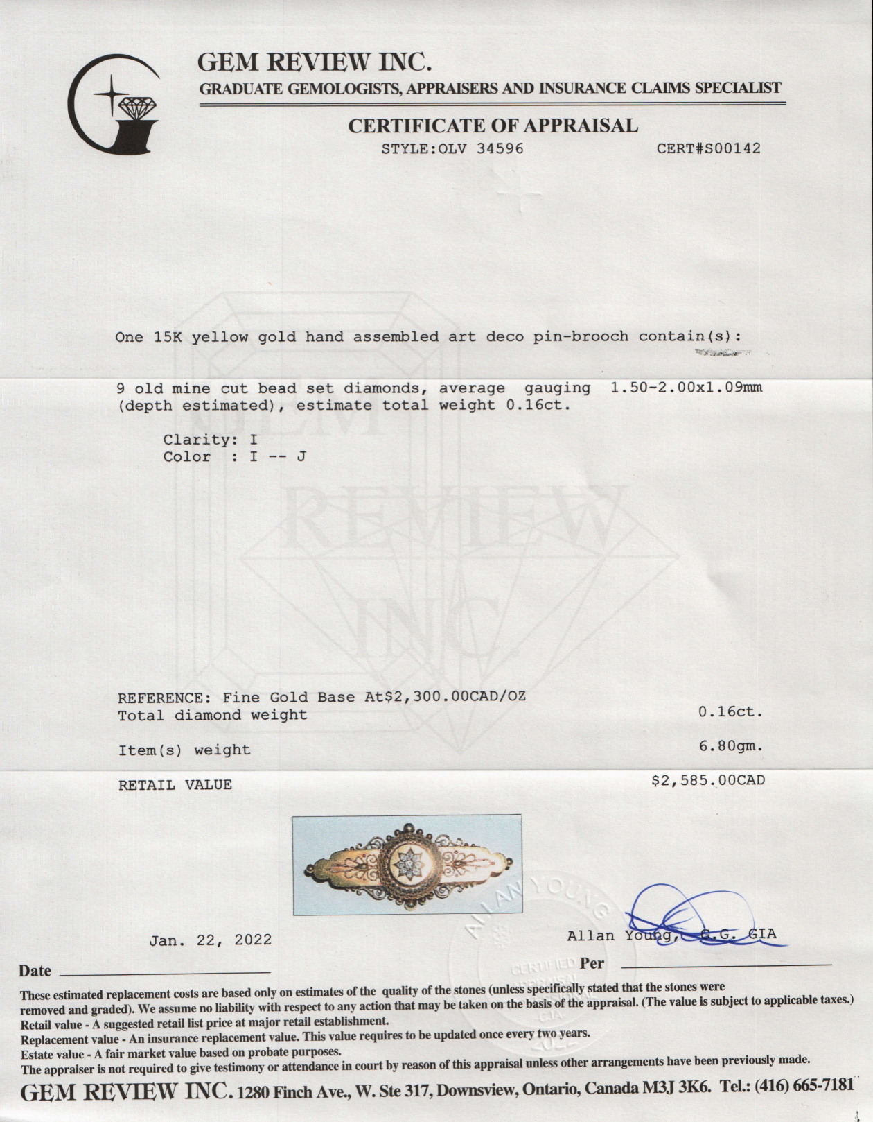 Antique Art Deco Diamond Bar Brooch