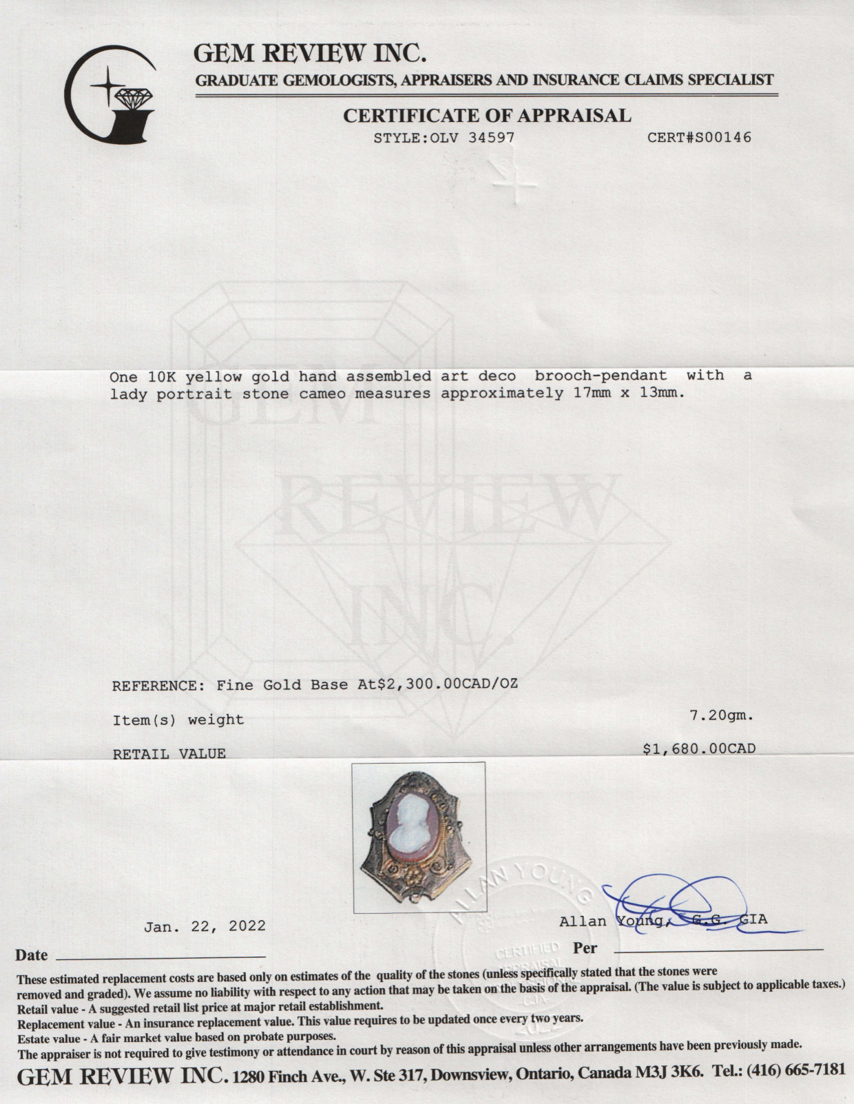 Antique Cameo Brooch/Pendant