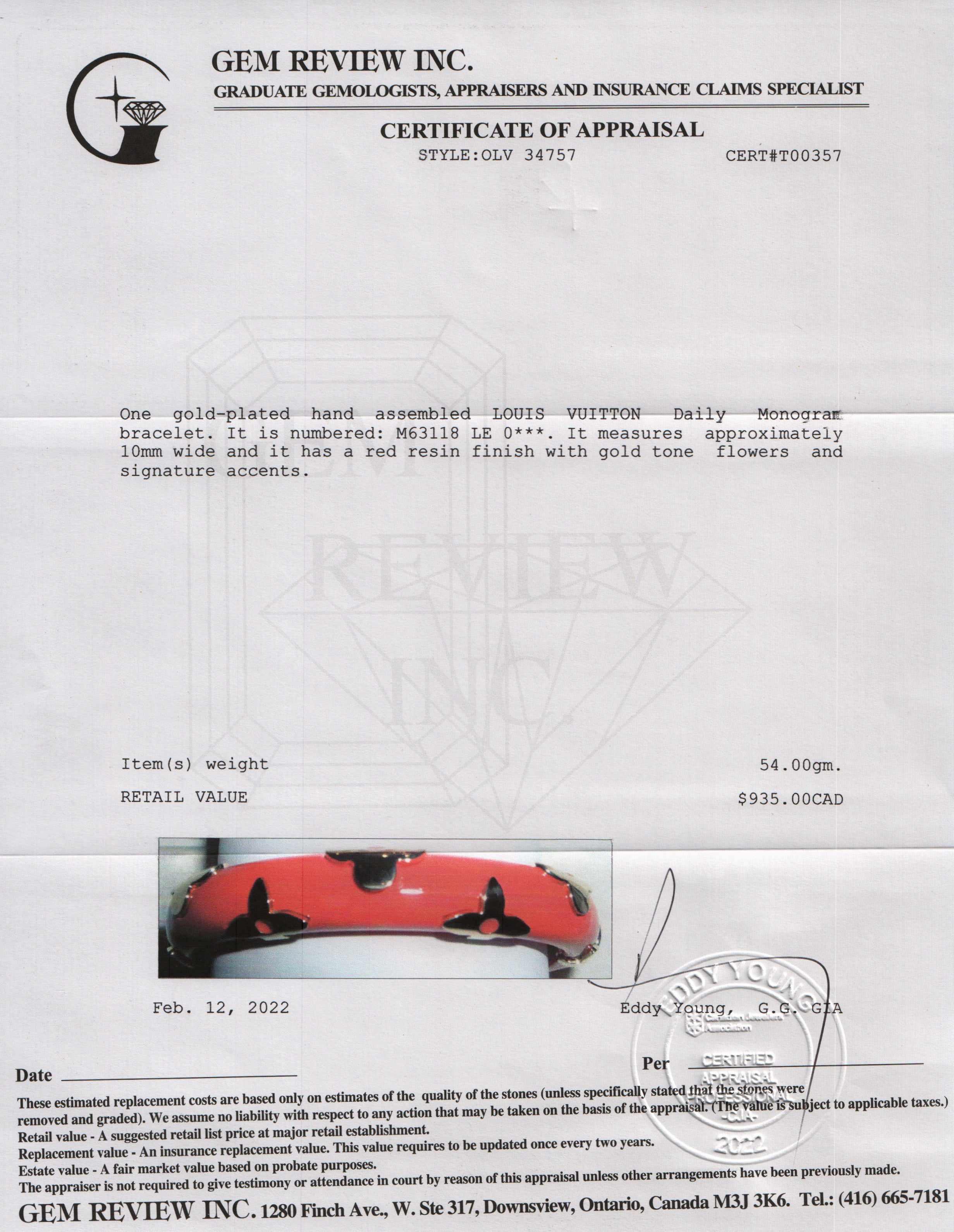 Louis Vuitton Daily Monogram Bracelet