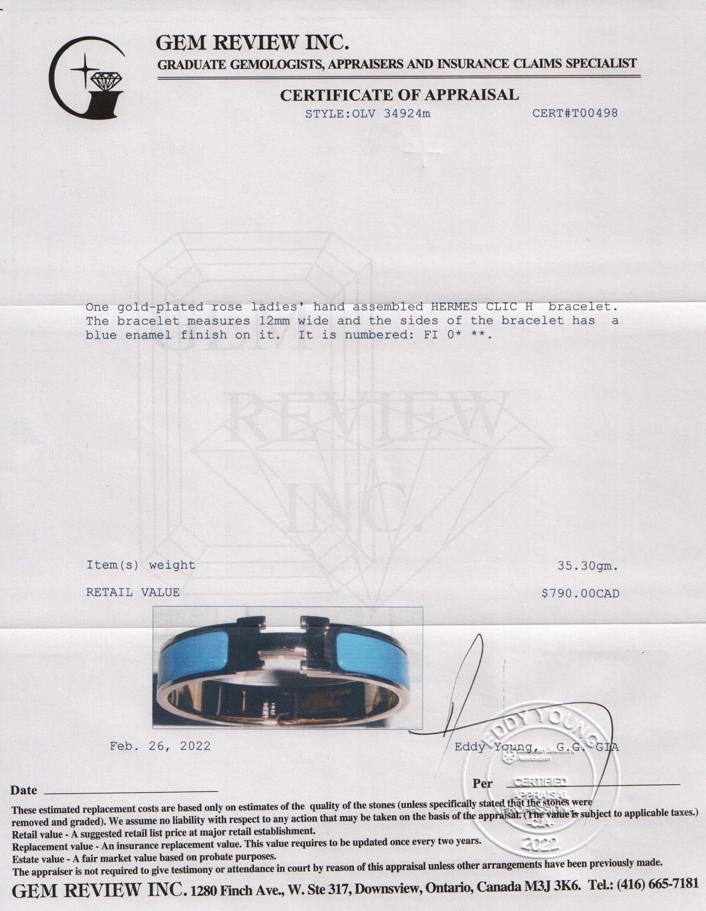 Hermes Clic H Bracelet