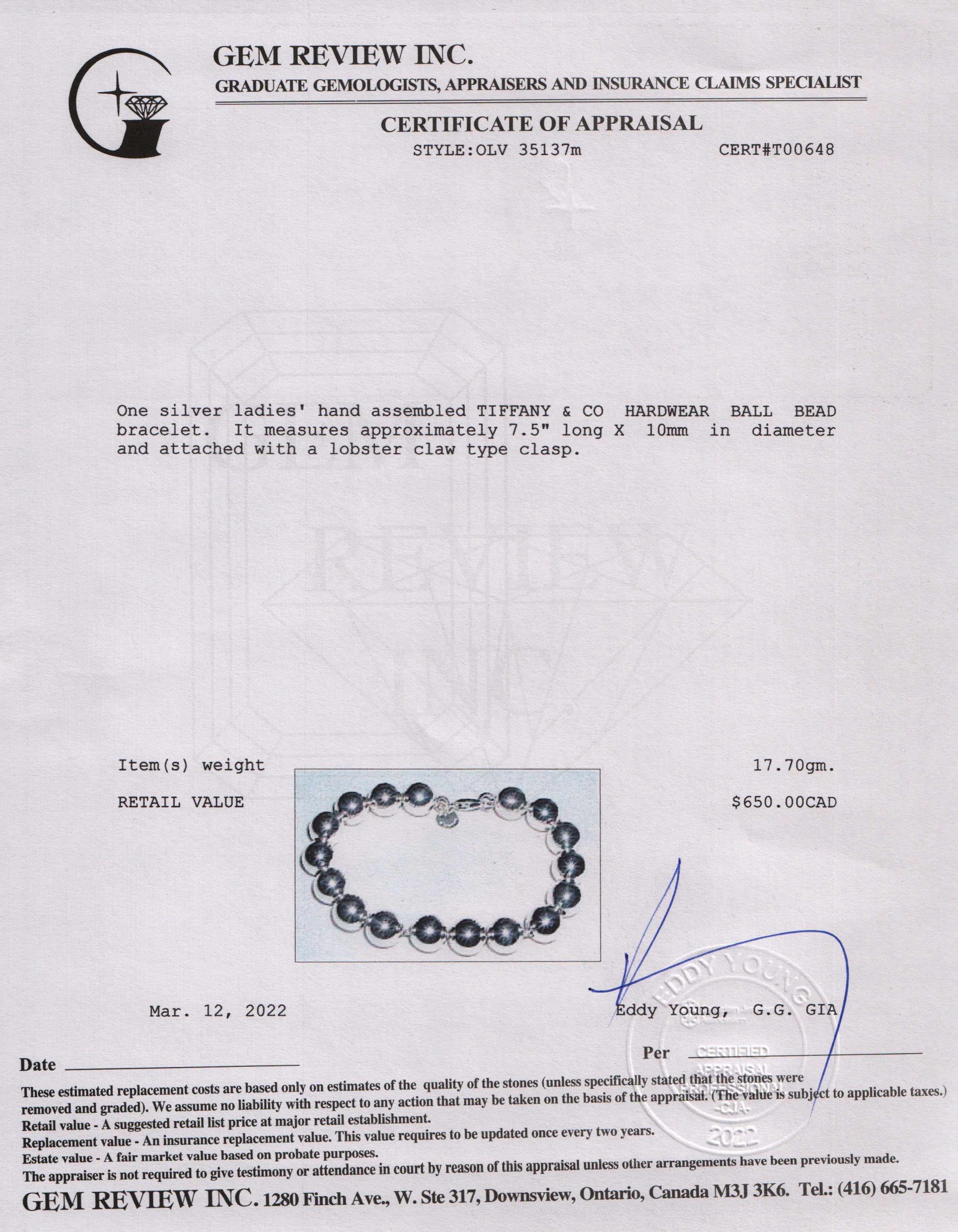 Tiffany & Co. HardWear Ball Bracelet