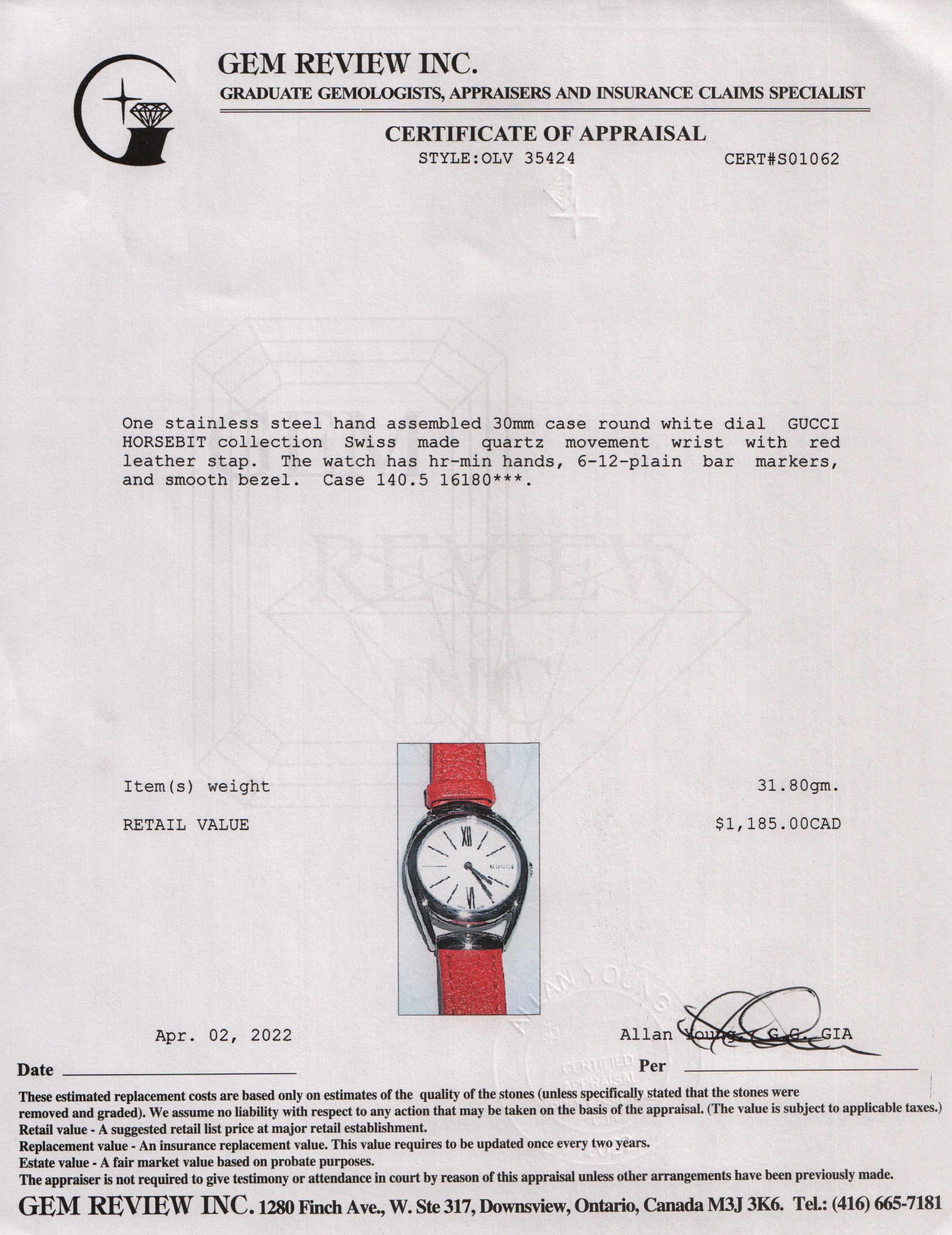 Gucci Horsebit Watch