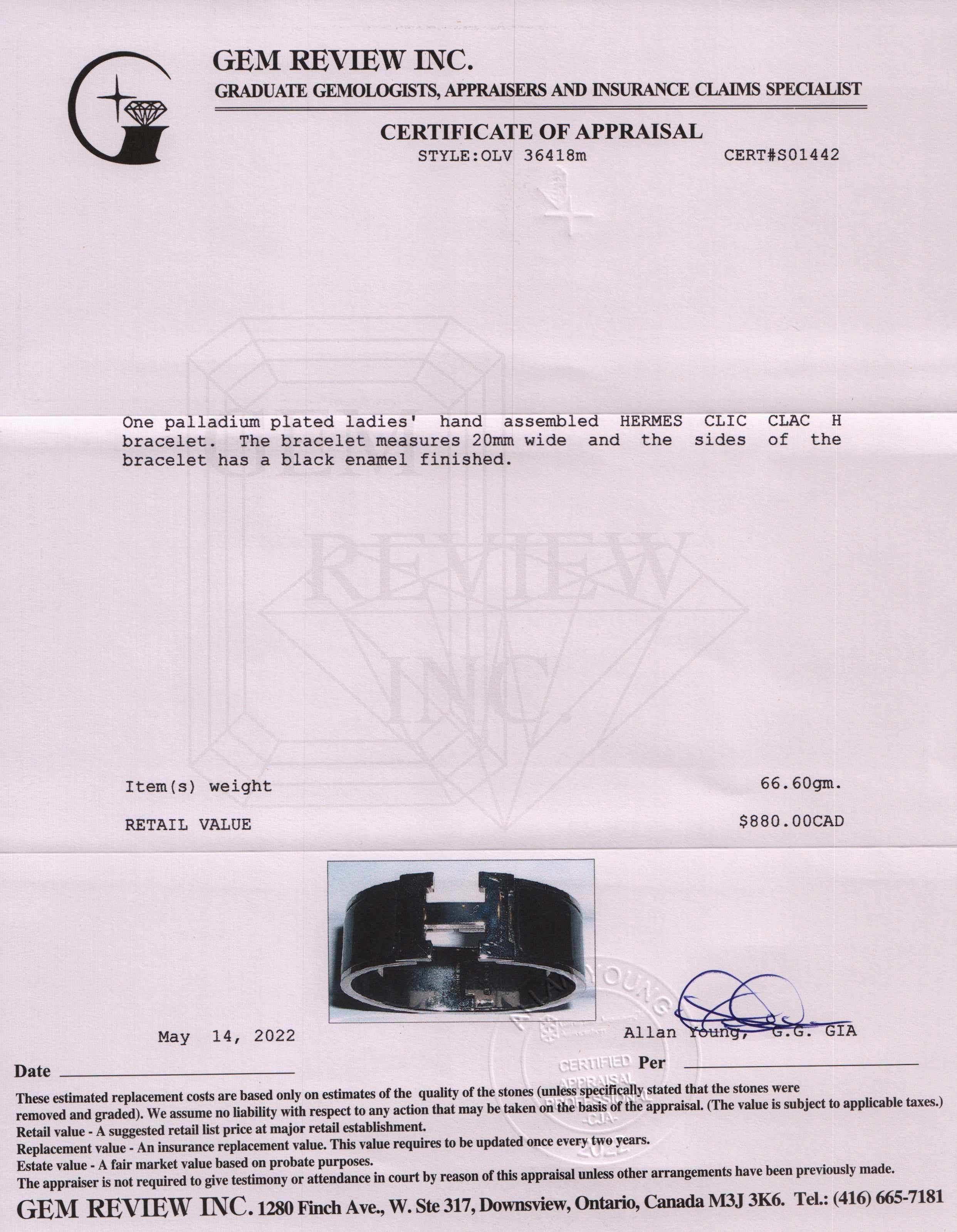 Hermes Clic Clac H Bracelet