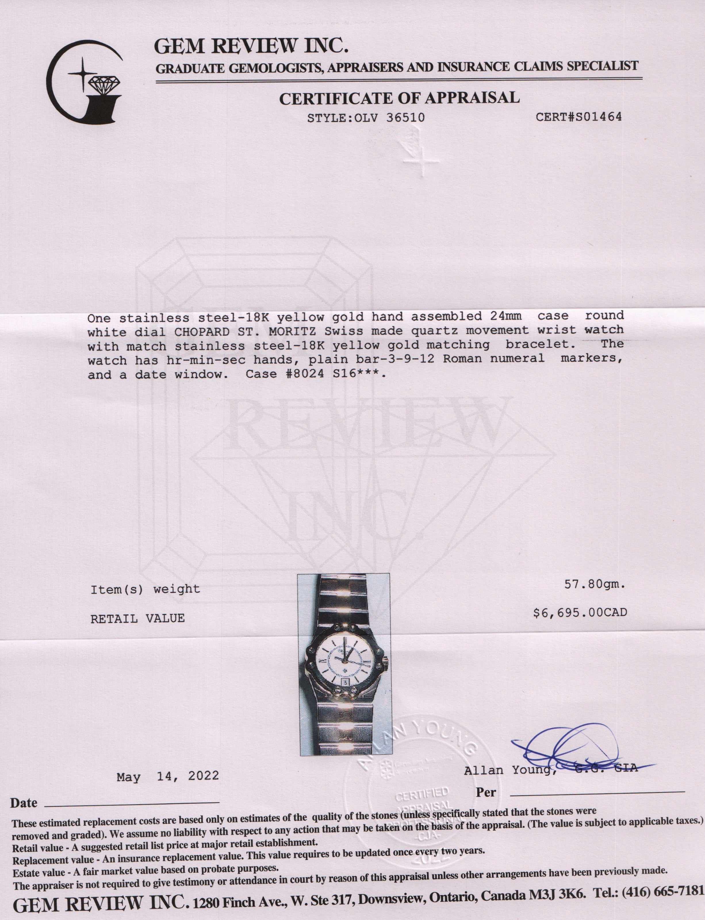 Chopard St. Moritz Watch