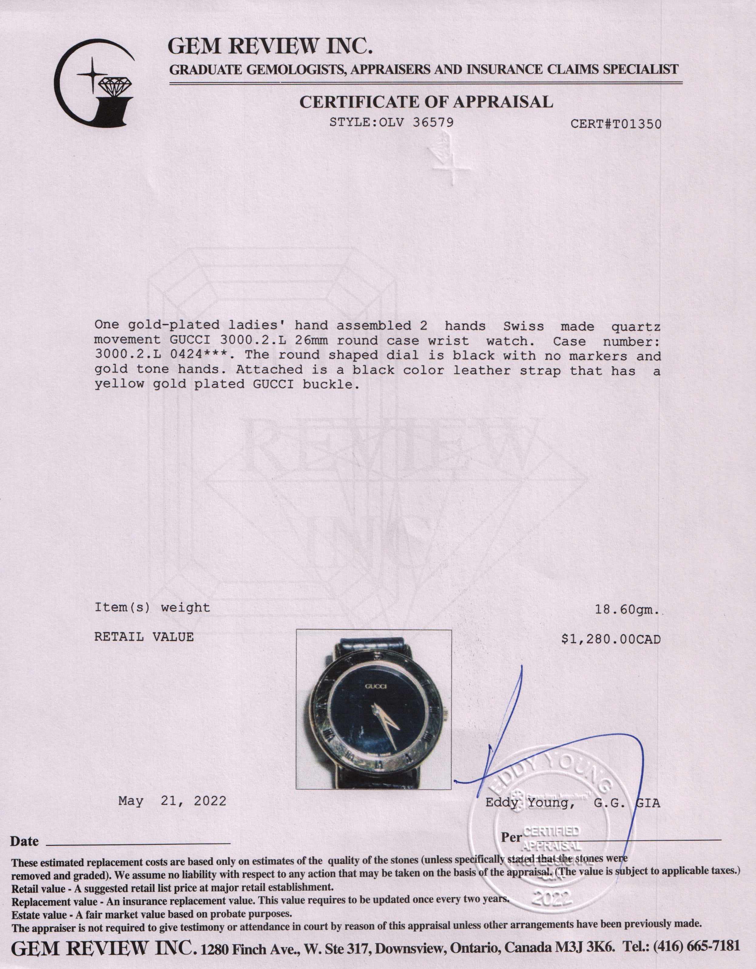 Gucci 3000 Series Watch