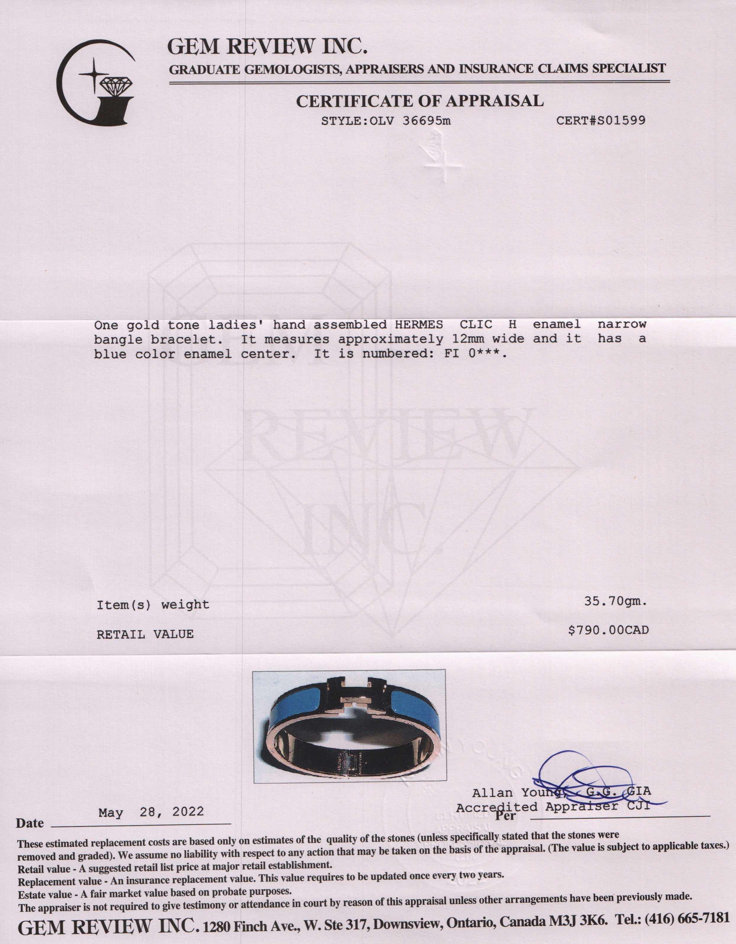 Hermes Clic H Bracelet