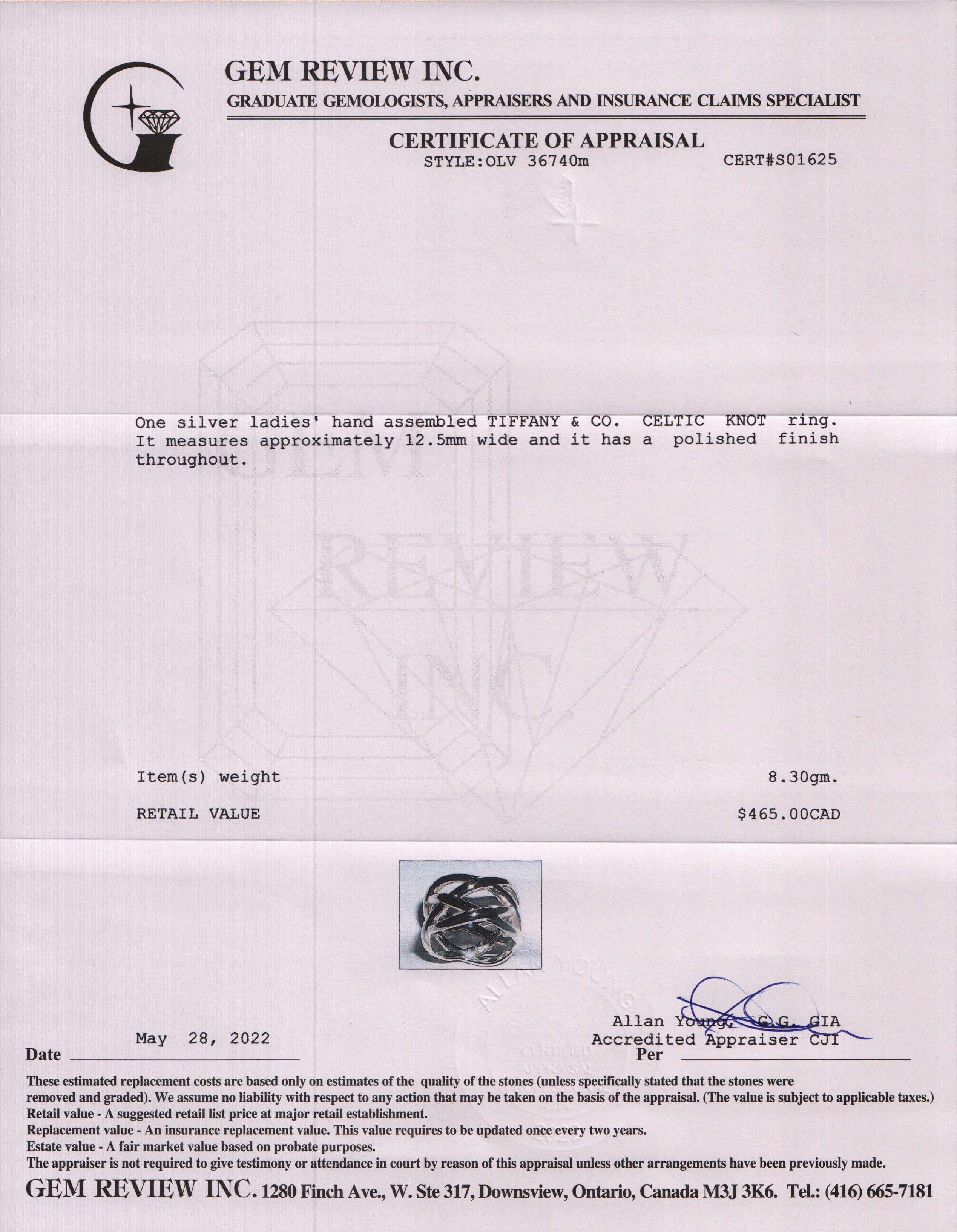 Tiffany & Co. Celtic Knot Band