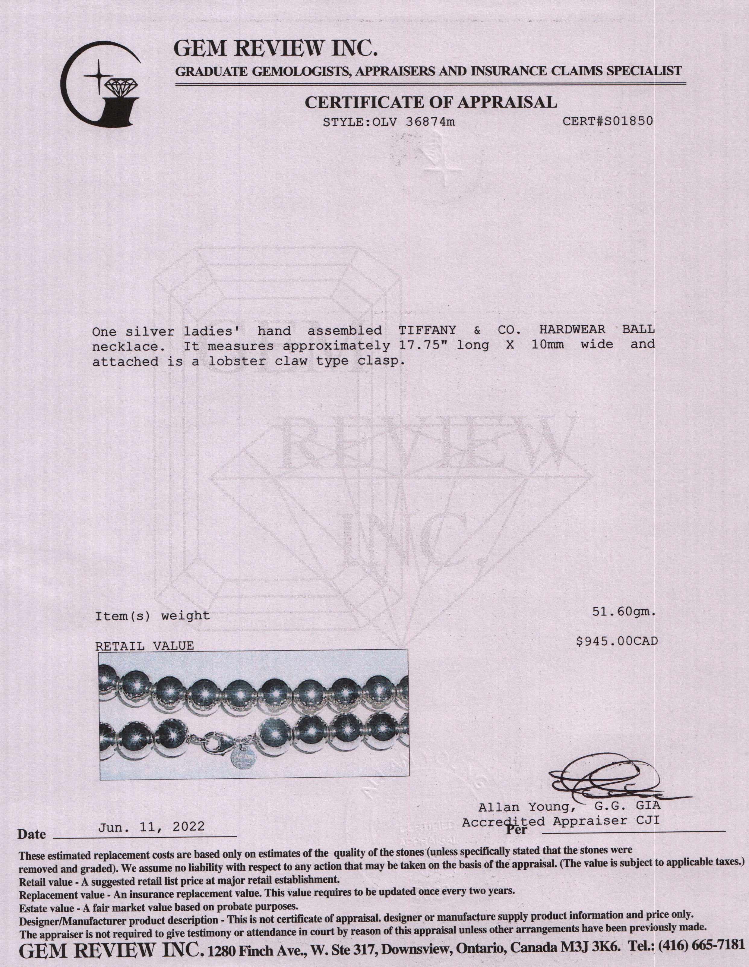 Tiffany & Co. HardWear Ball Necklace