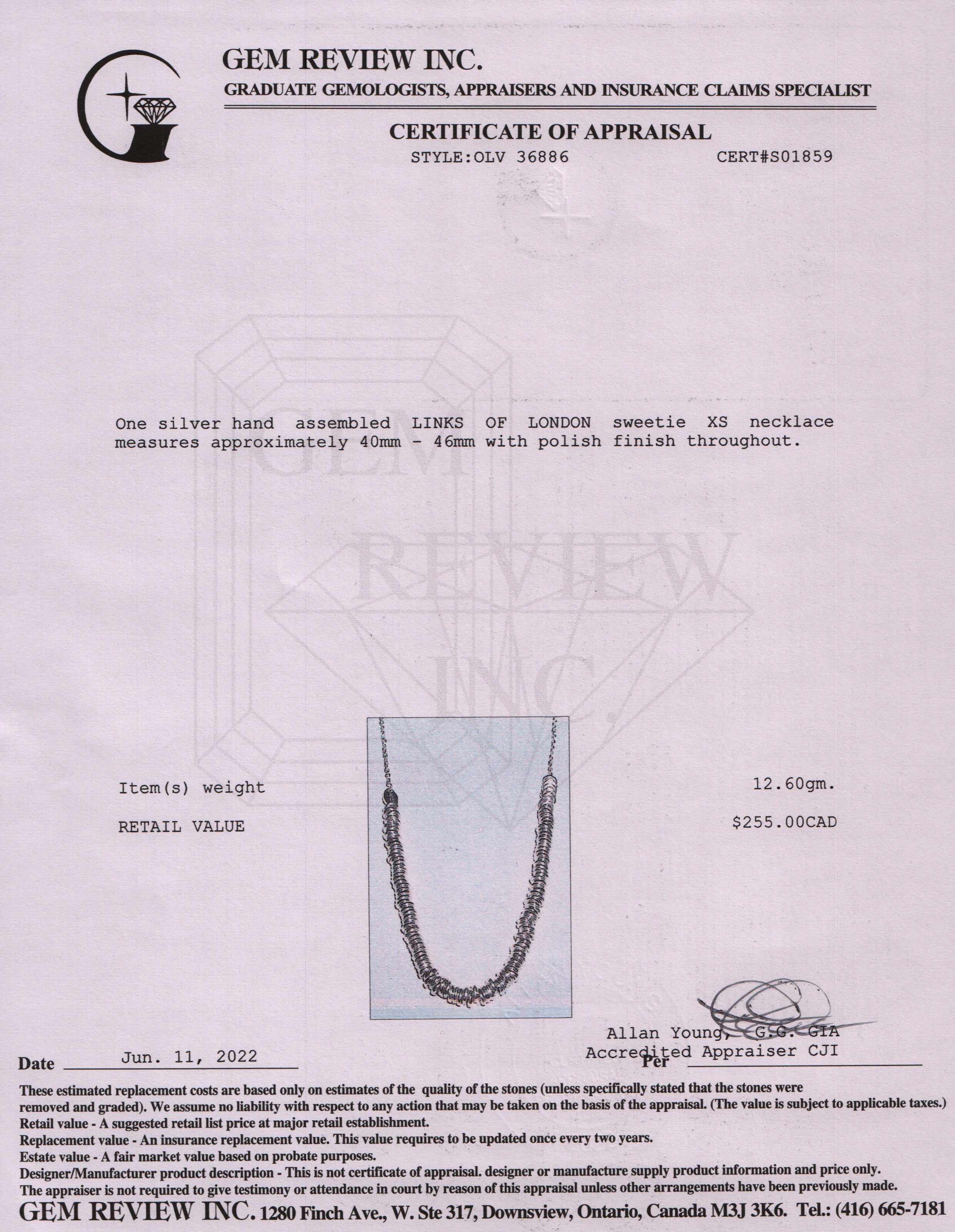 Links of London Sweetie XS Silver Necklace