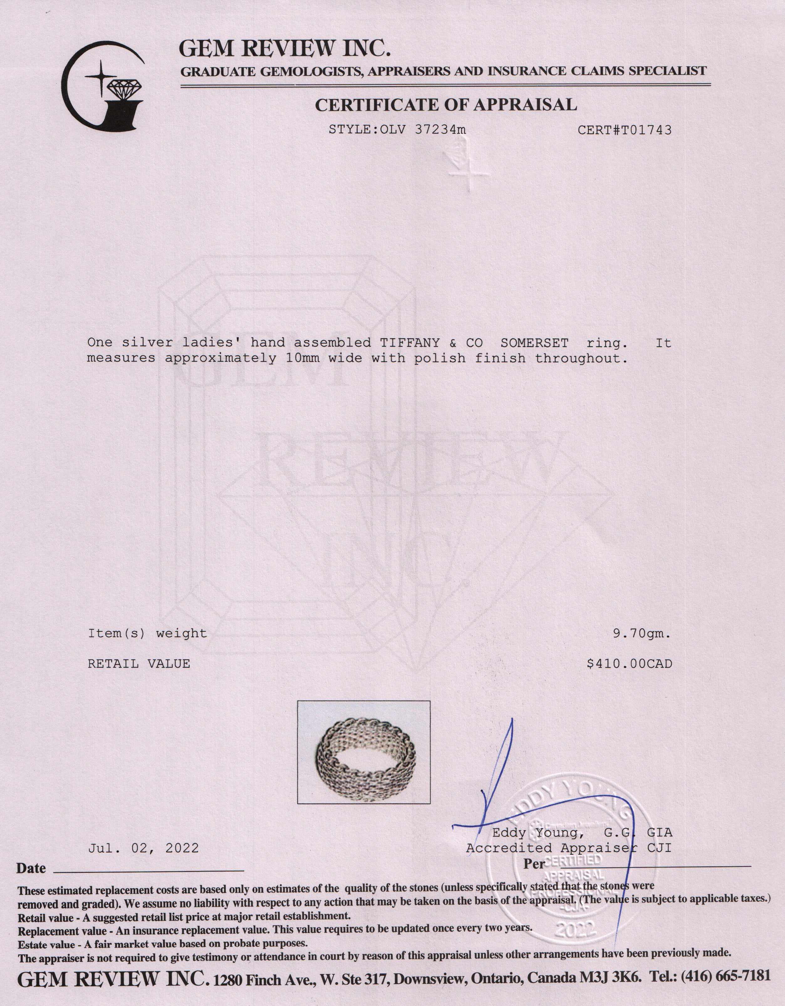 Tiffany & Co. Somerset Ring