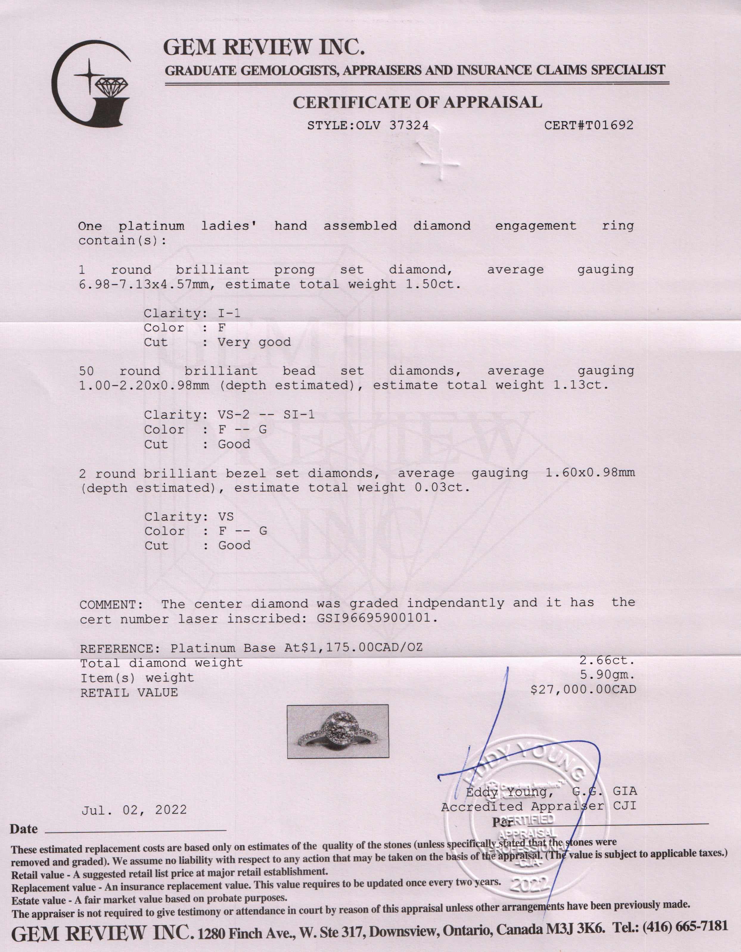 Platinum 1.50 ct. Diamond Halo Design Engagement Ring