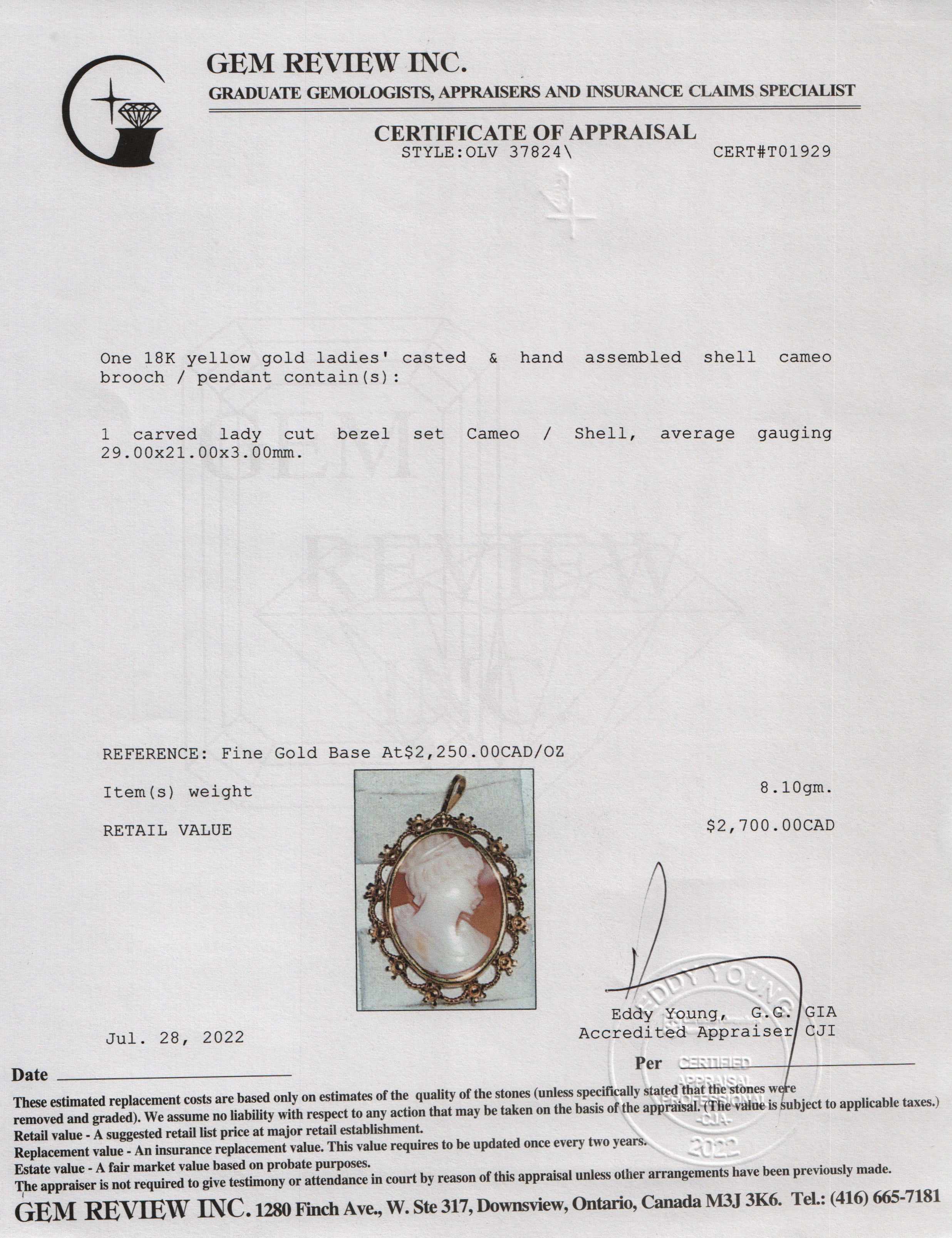 Antique Cameo Brooch/Pendant