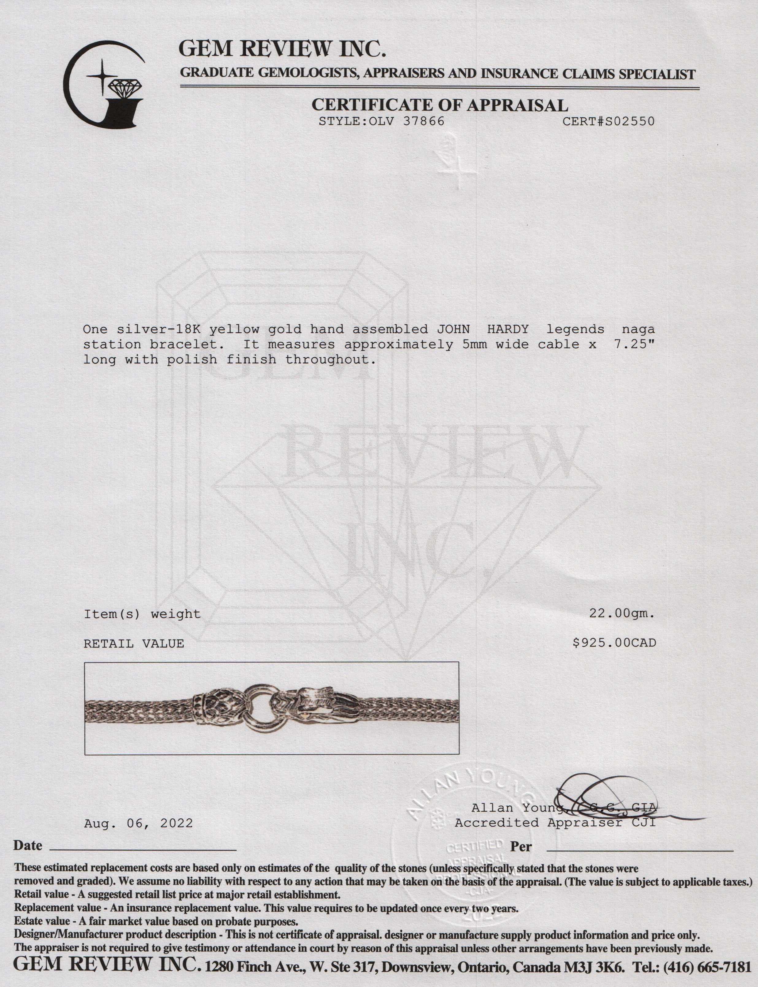 John Hardy Legends Naga Station Bracelet