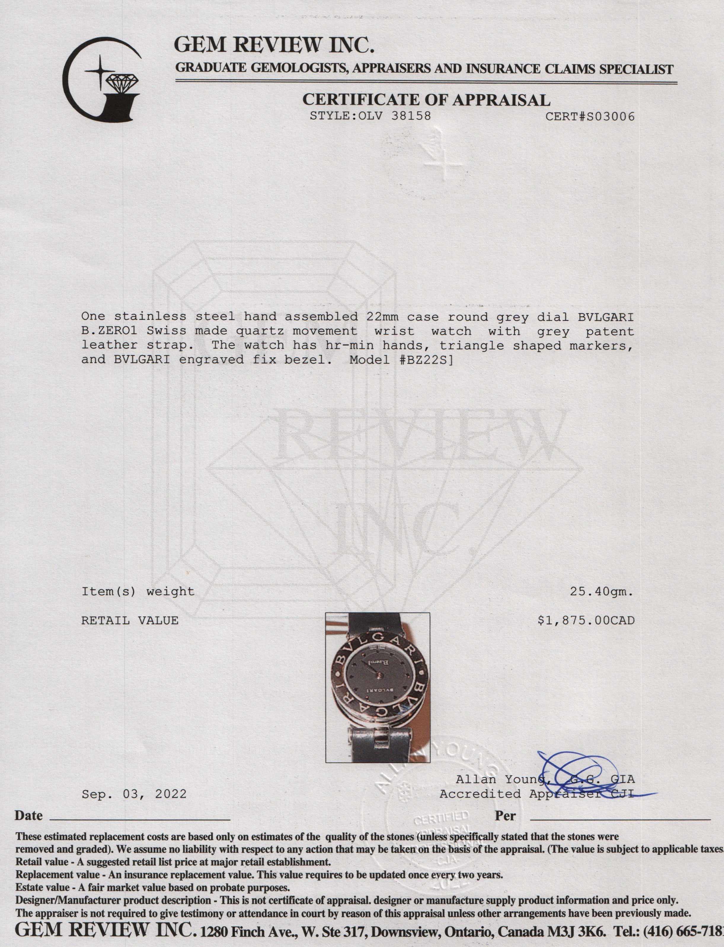 BVLGARI B.Zero1 Watch