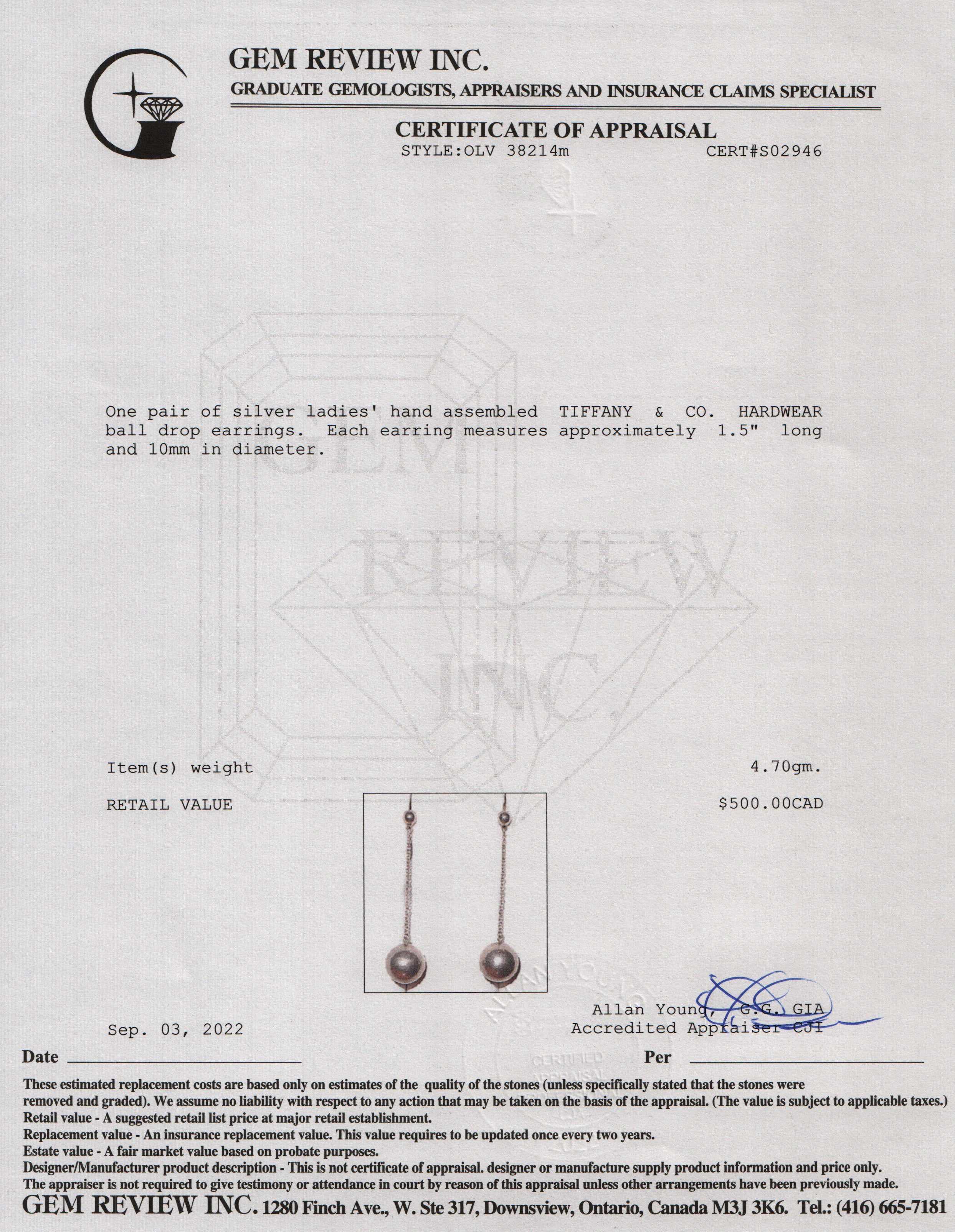 Tiffany & Co. HardWear Ball Drop Earrings