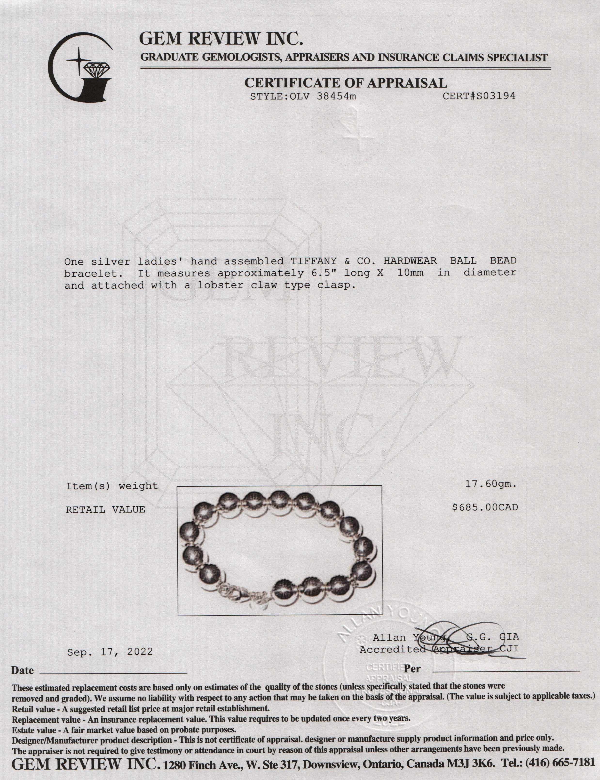 Tiffany & Co. HardWear Ball Bracelet