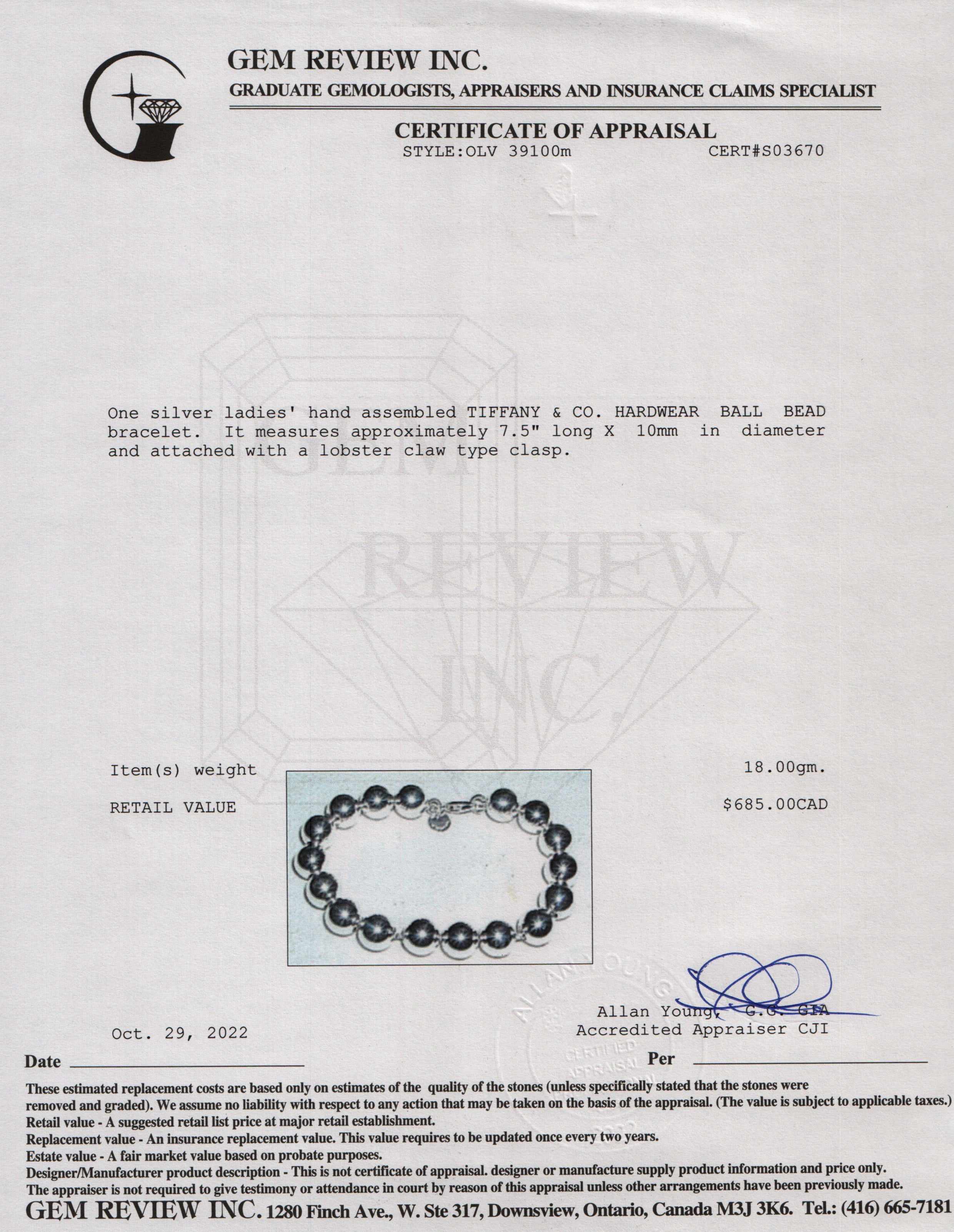 Tiffany & Co. HardWear Ball Bracelet