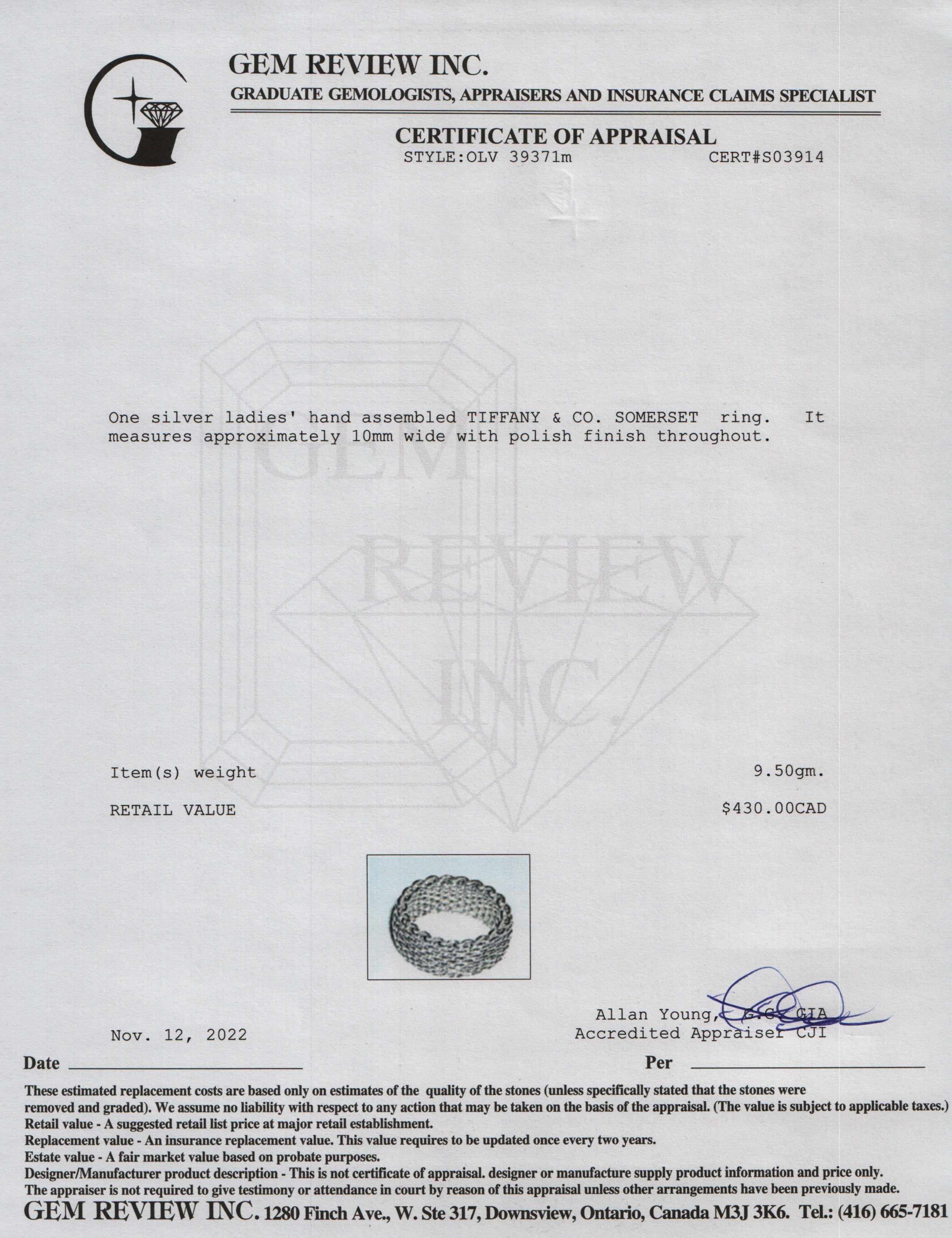 Tiffany & Co. Somerset Ring