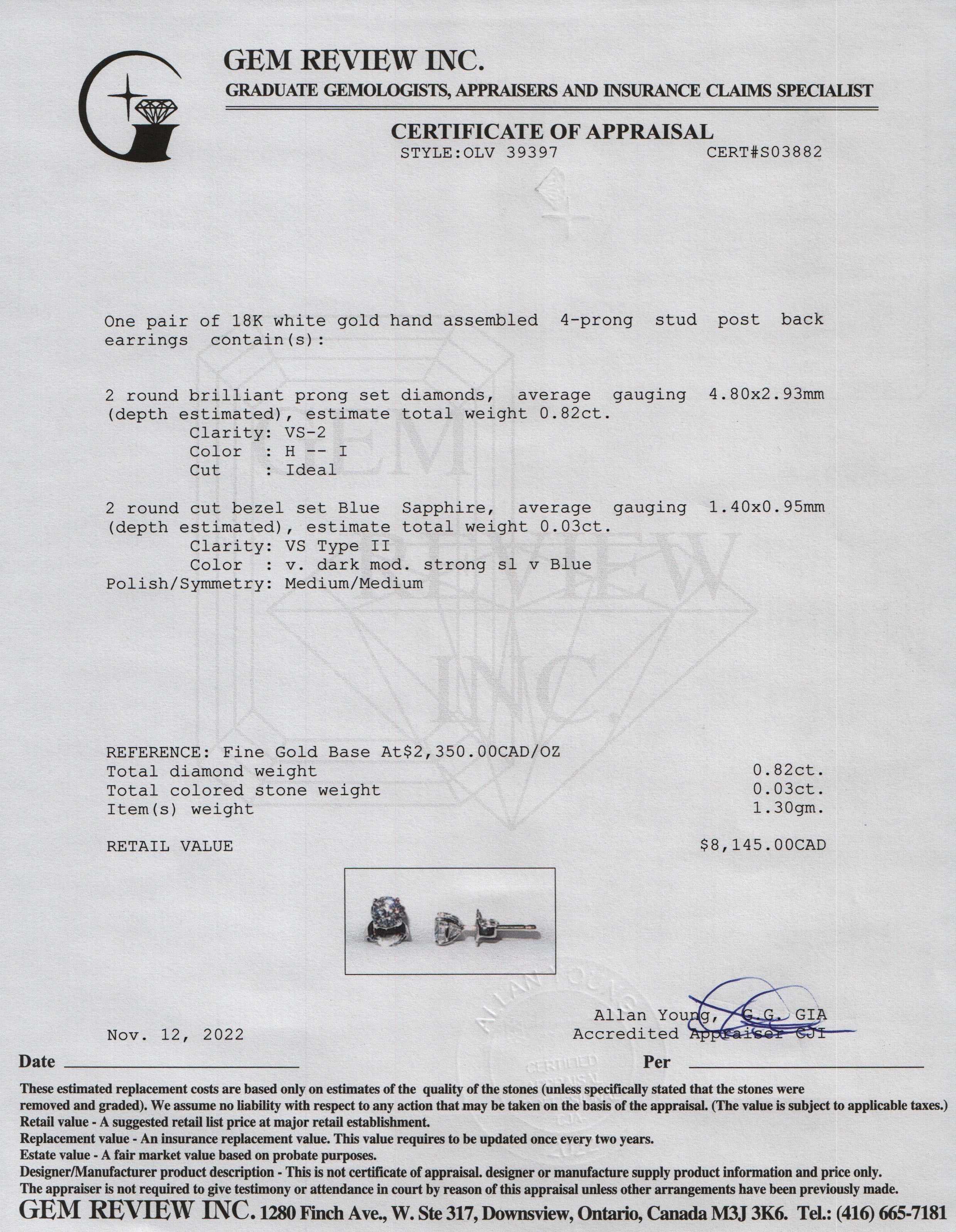 Diamond Stud Earrings