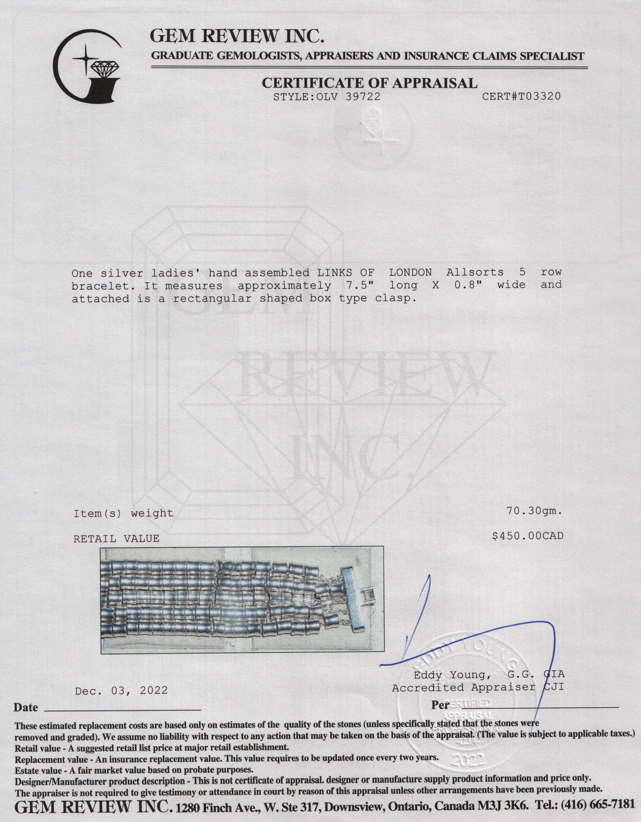 Links of London Allsorts Five-Row Bracelet