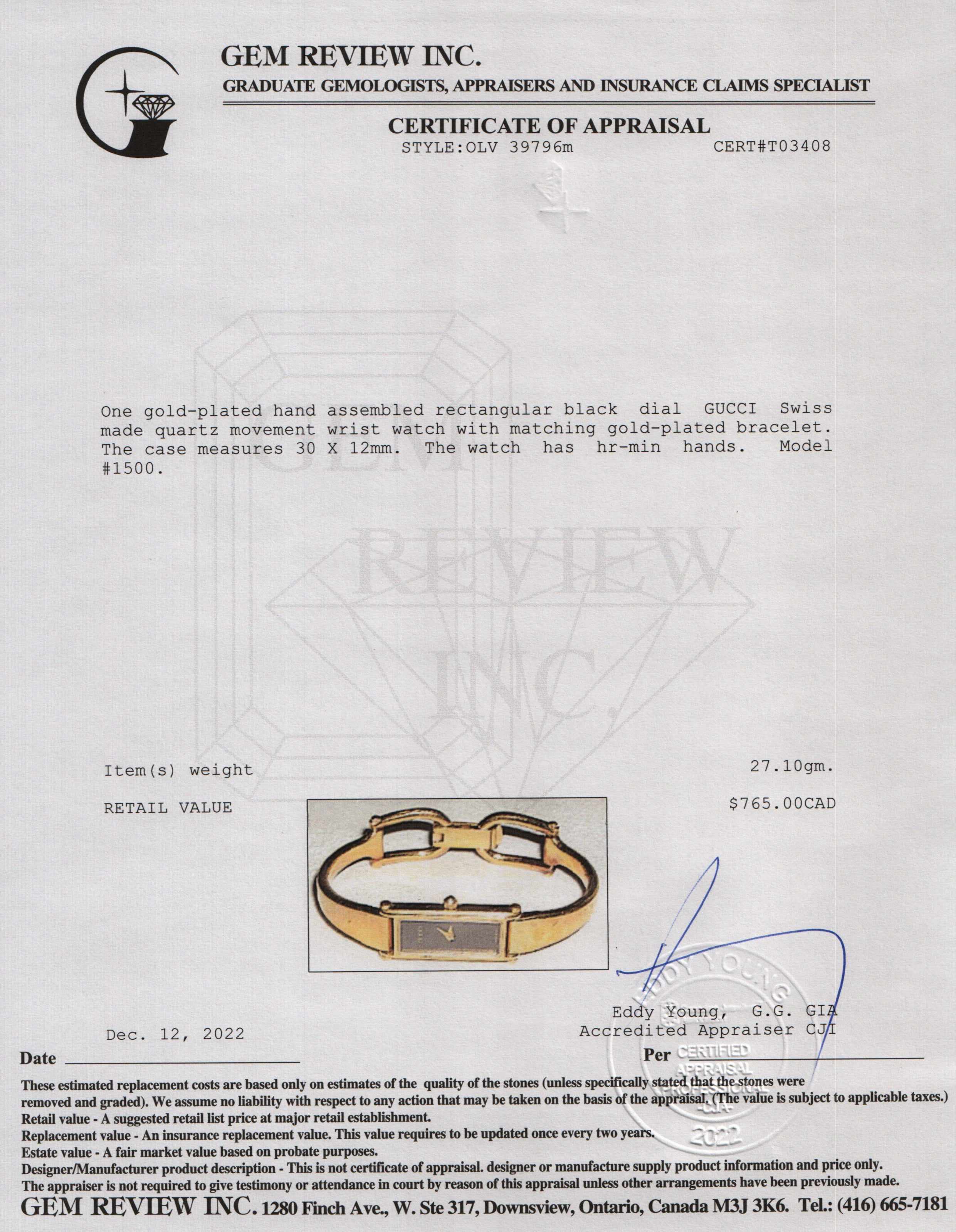 Gucci 1500 Series Watch