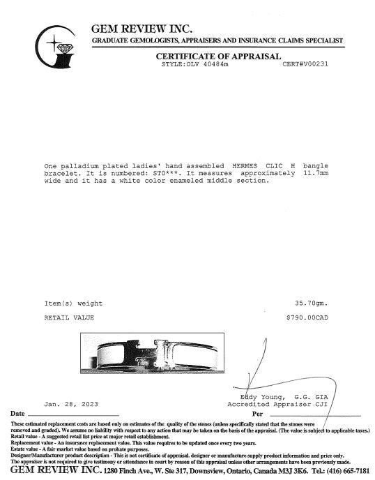 Hermes Clic H Bracelet