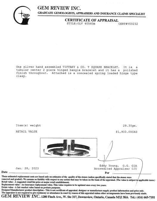 Tiffany & Co. T Square Bracelet