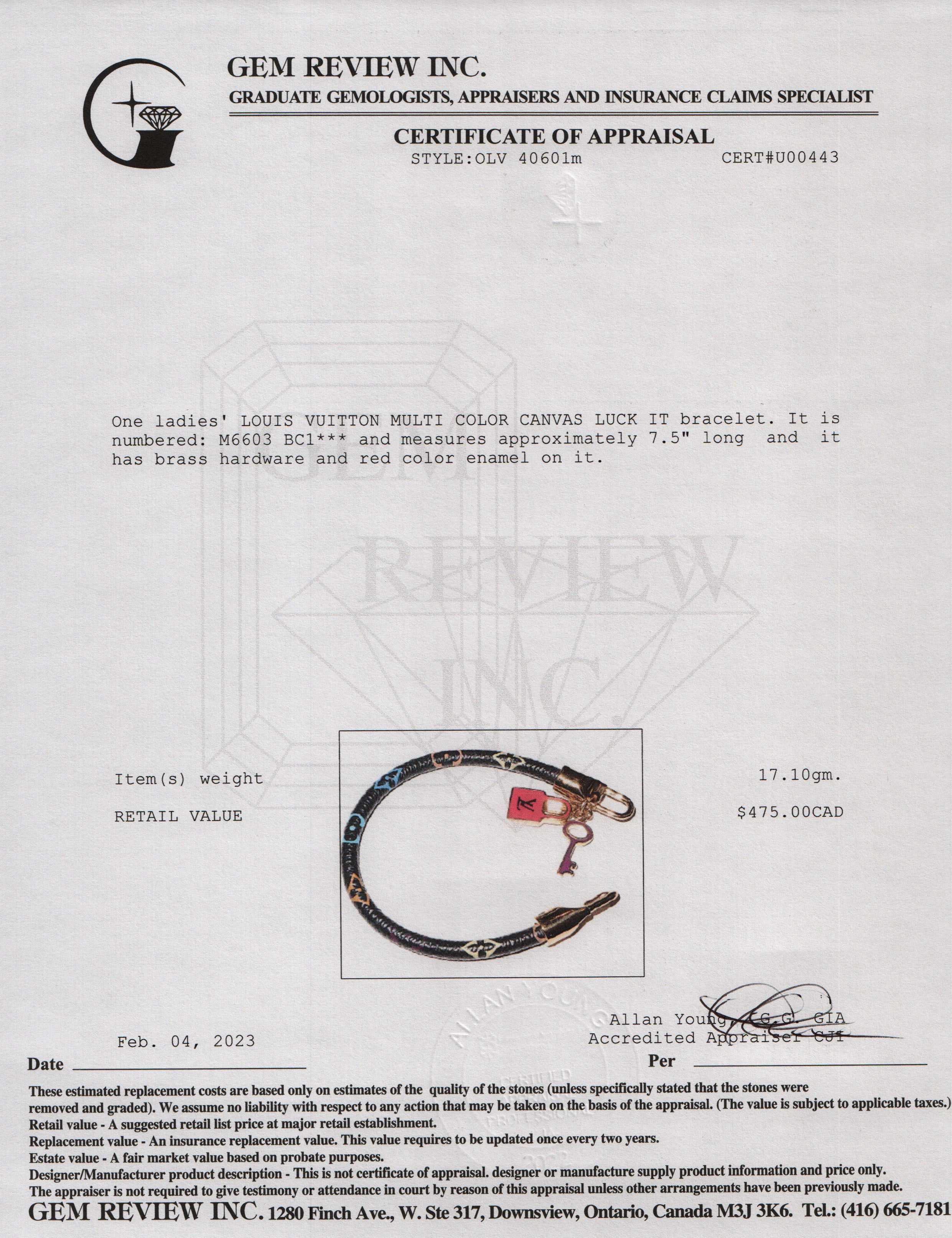 Louis Vuitton Multicolore Luck It Bracelet